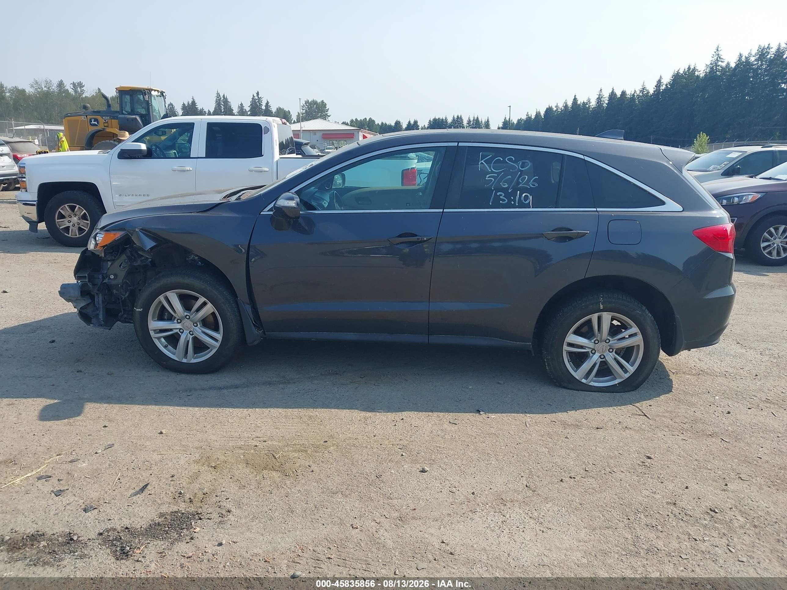 2014 Acura Rdx Gray vin: 5J8TB4H36EL019768