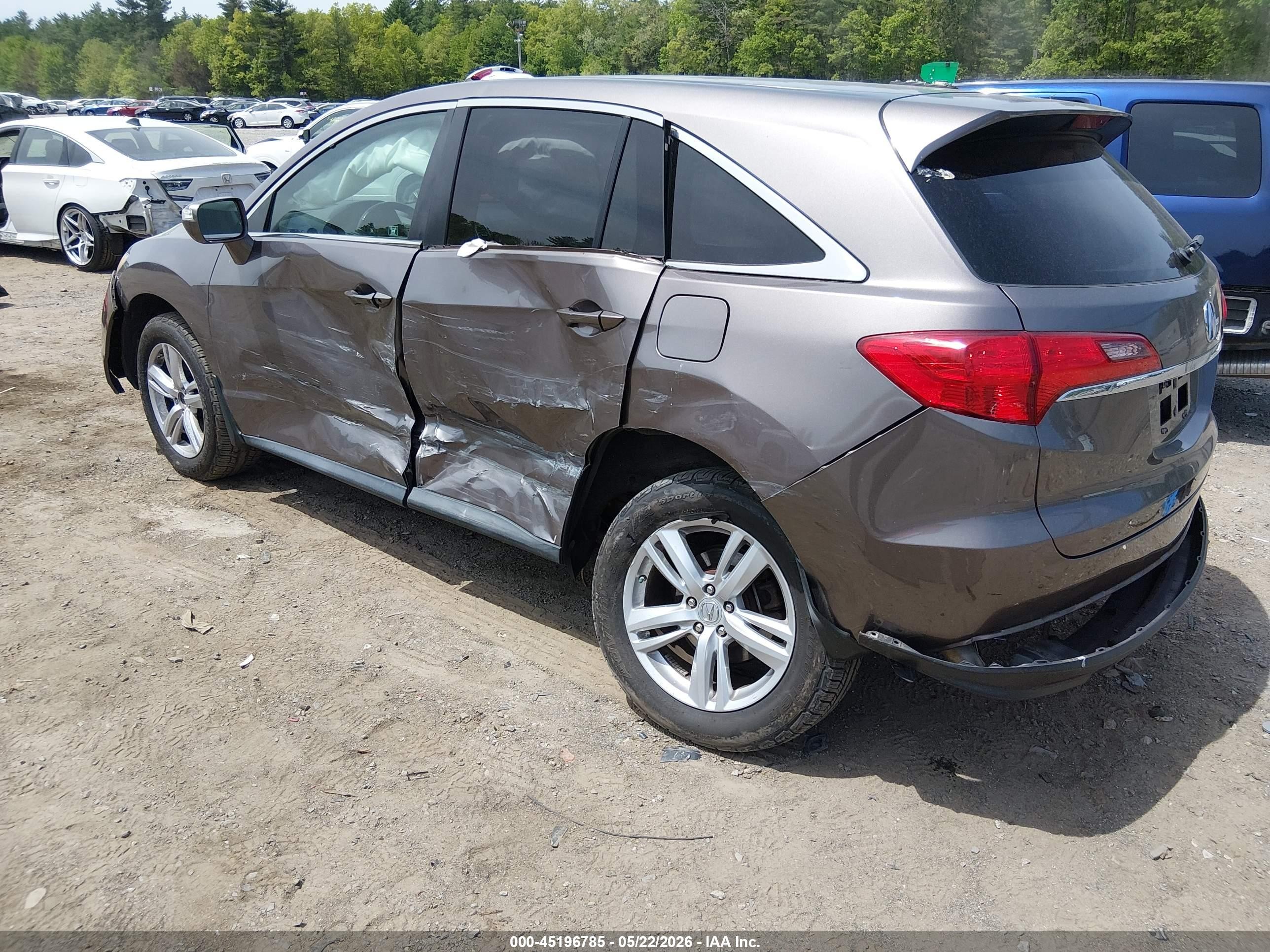 2013 Acura Rdx   Gray vin: 5J8TB4H37DL017140