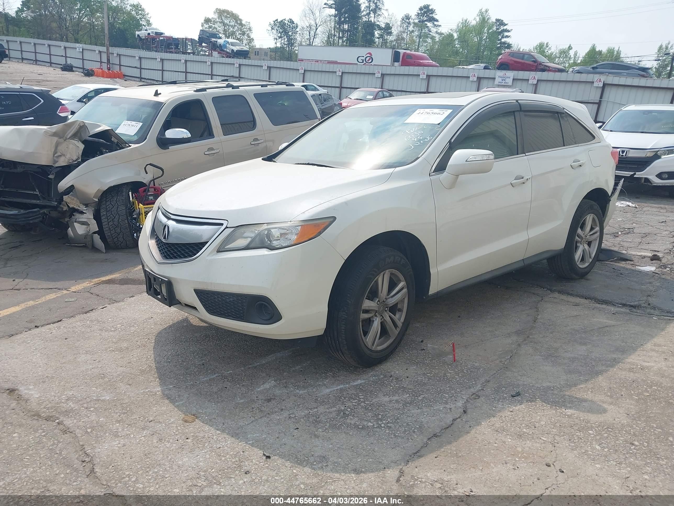 2015 Acura Rdx   Белый vin: 5J8TB4H37FL006030