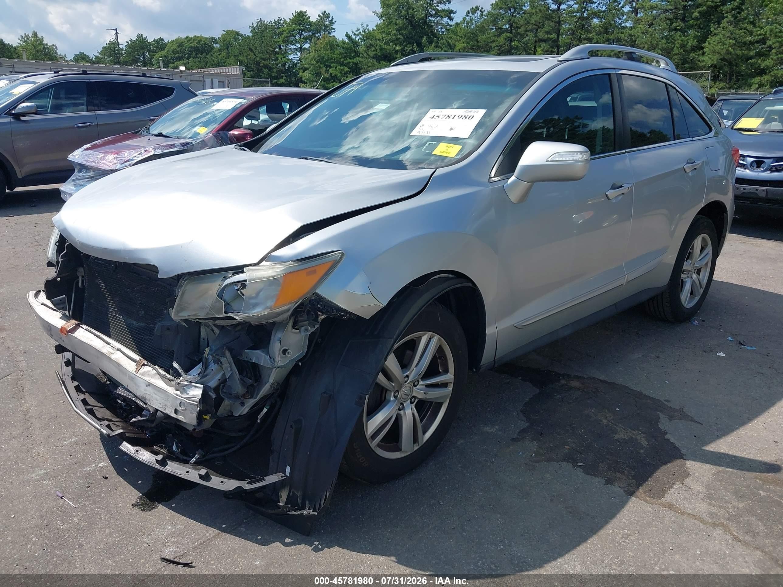 2014 Acura Rdx   Silver vin: 5J8TB4H38EL023868