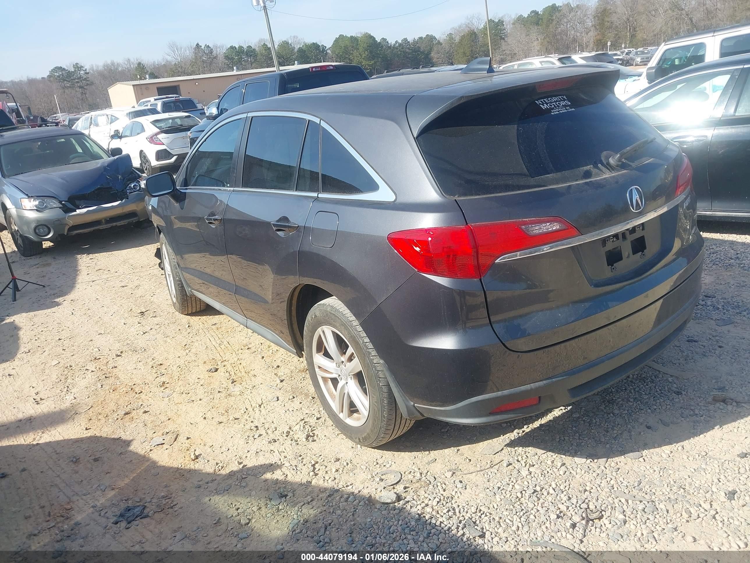 2015 Acura Rdx   Gray vin: 5J8TB4H38FL030126