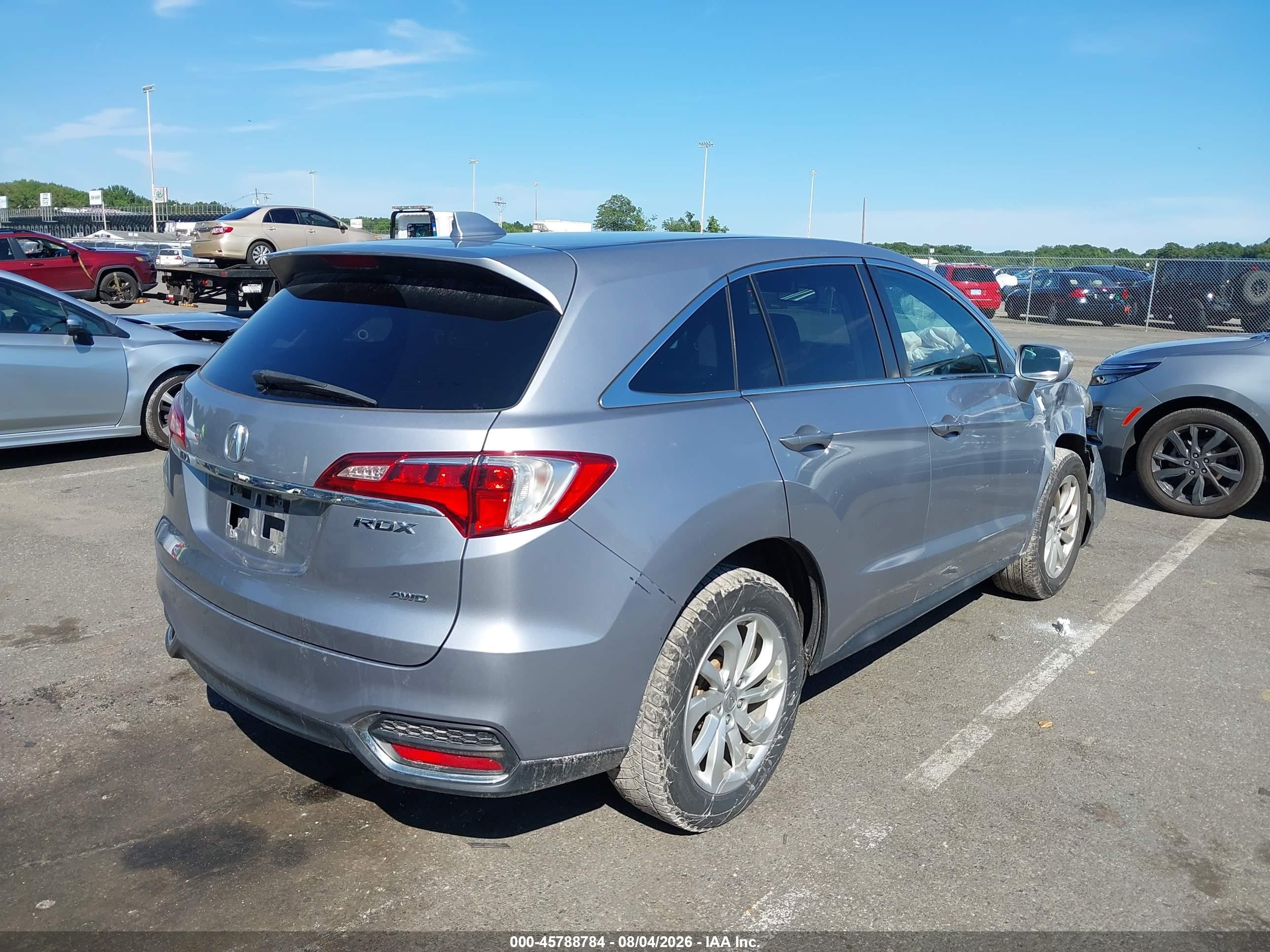 2016 Acura Rdx Acurawatch Plus Package Silver vin: 5J8TB4H38GL011996