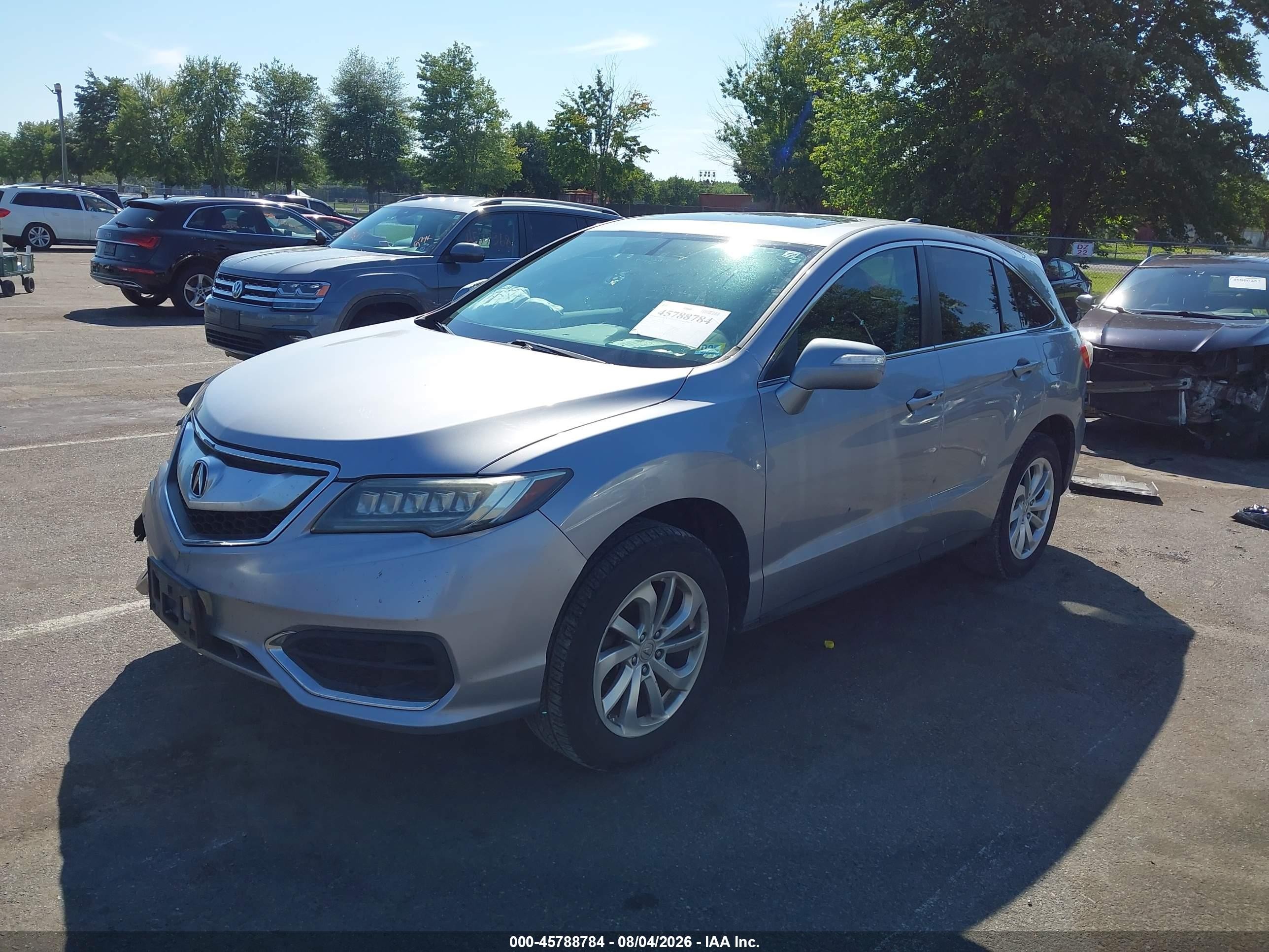 2016 Acura Rdx Acurawatch Plus Package Silver vin: 5J8TB4H38GL011996