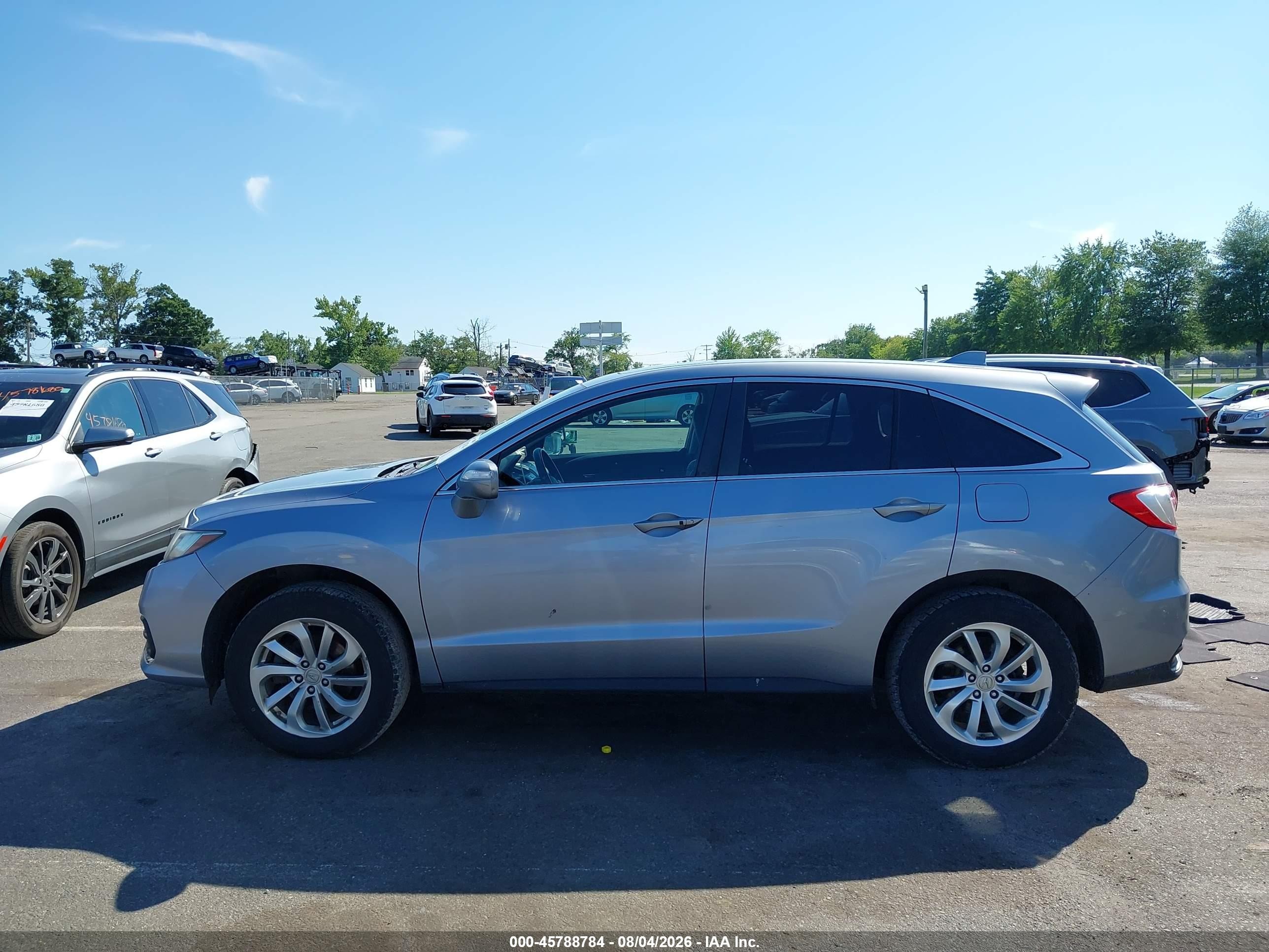 2016 Acura Rdx Acurawatch Plus Package Silver vin: 5J8TB4H38GL011996