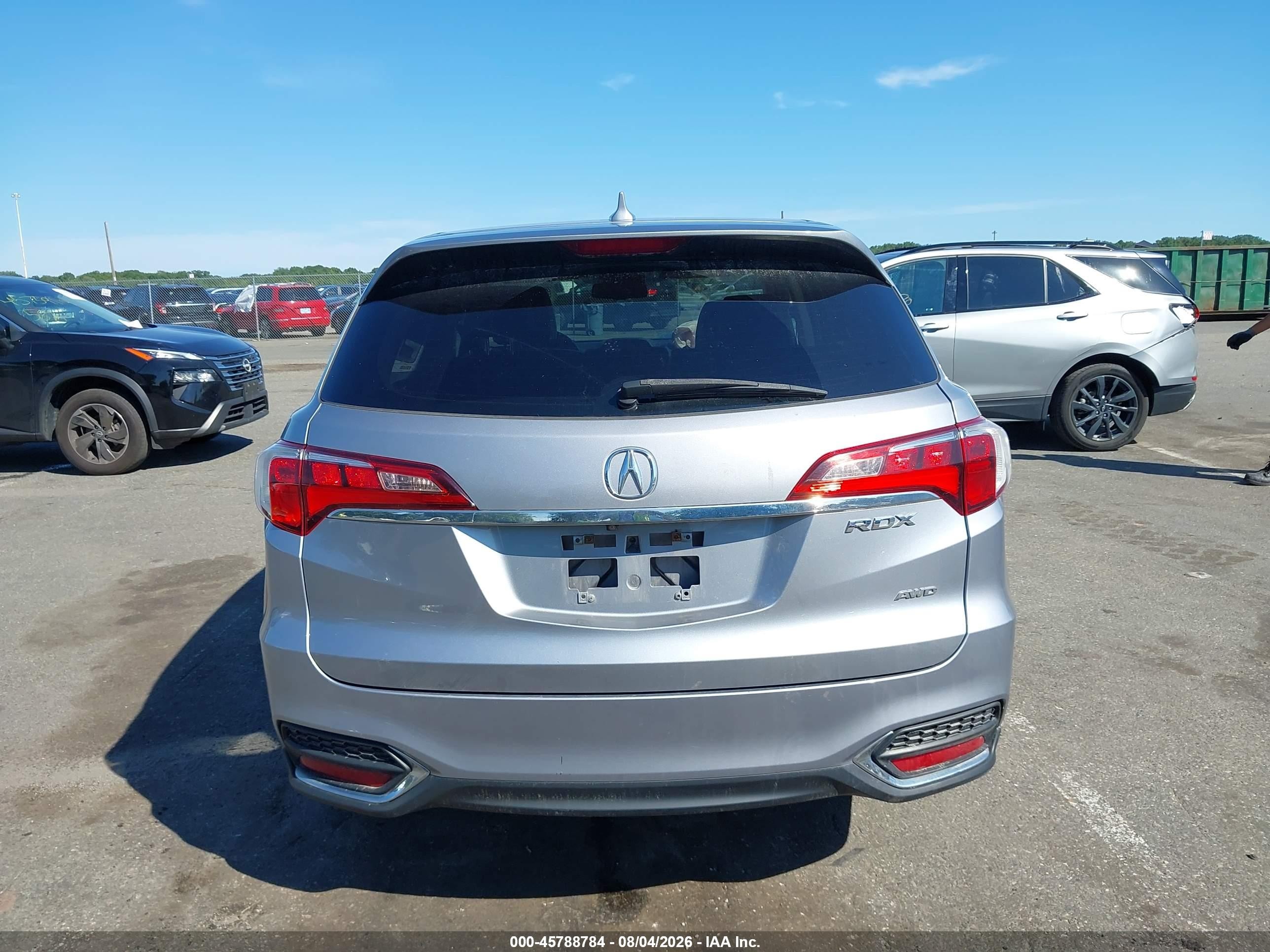 2016 Acura Rdx Acurawatch Plus Package Silver vin: 5J8TB4H38GL011996