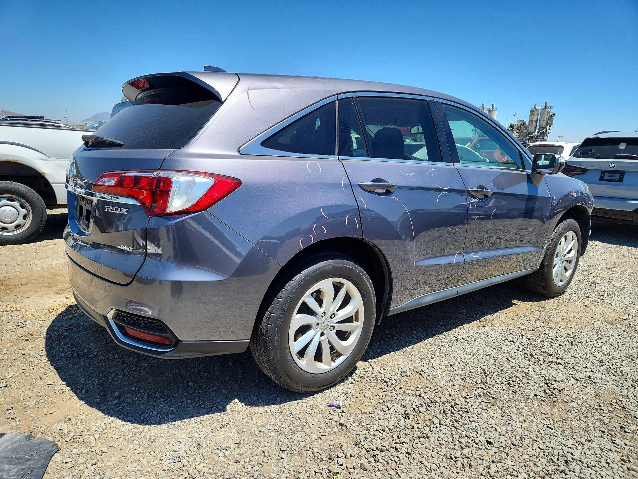 2017 Acura Rdx Gray vin: 5J8TB4H38HL017153