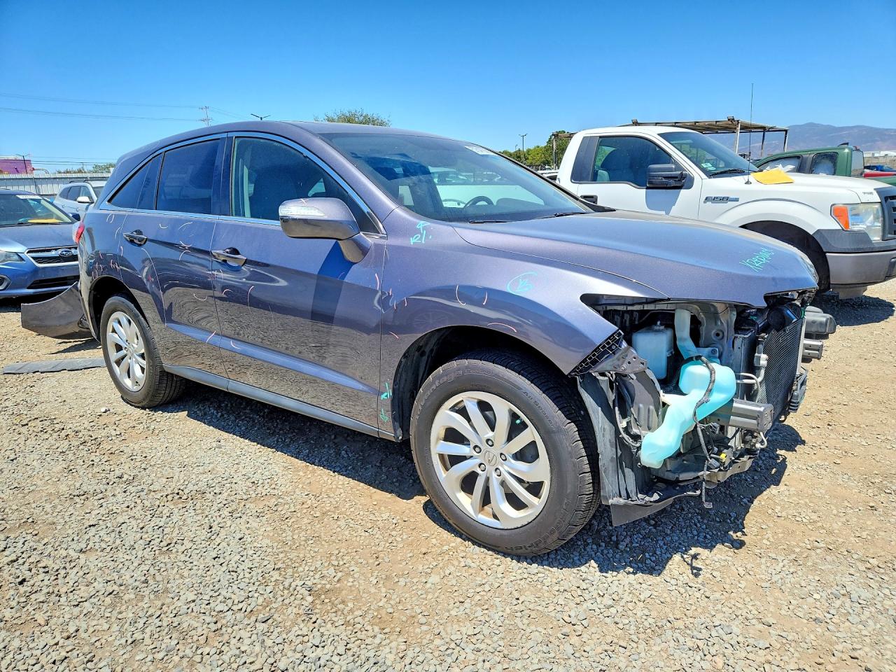 2017 Acura Rdx Gray vin: 5J8TB4H38HL017153