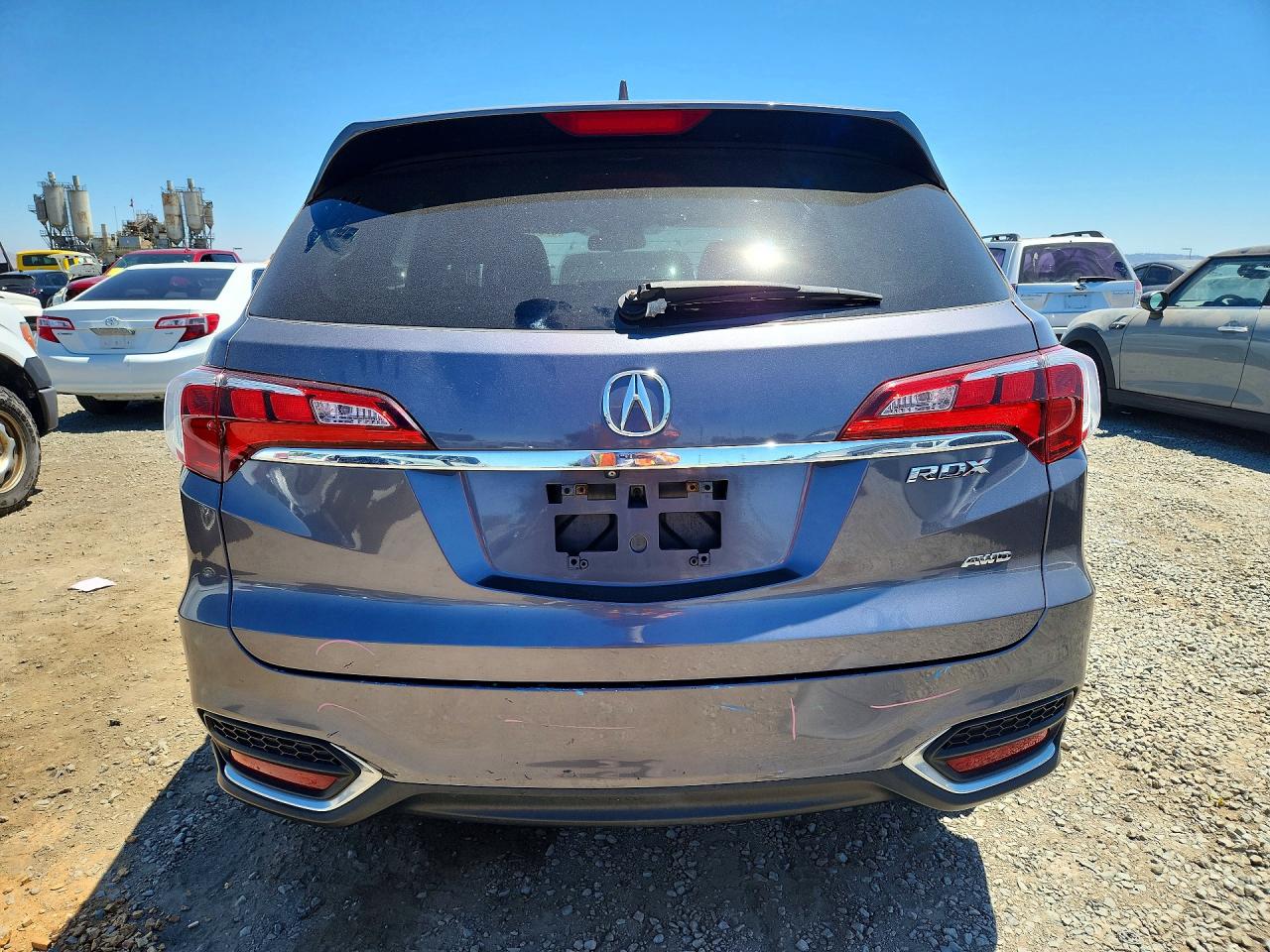 2017 Acura Rdx Gray vin: 5J8TB4H38HL017153