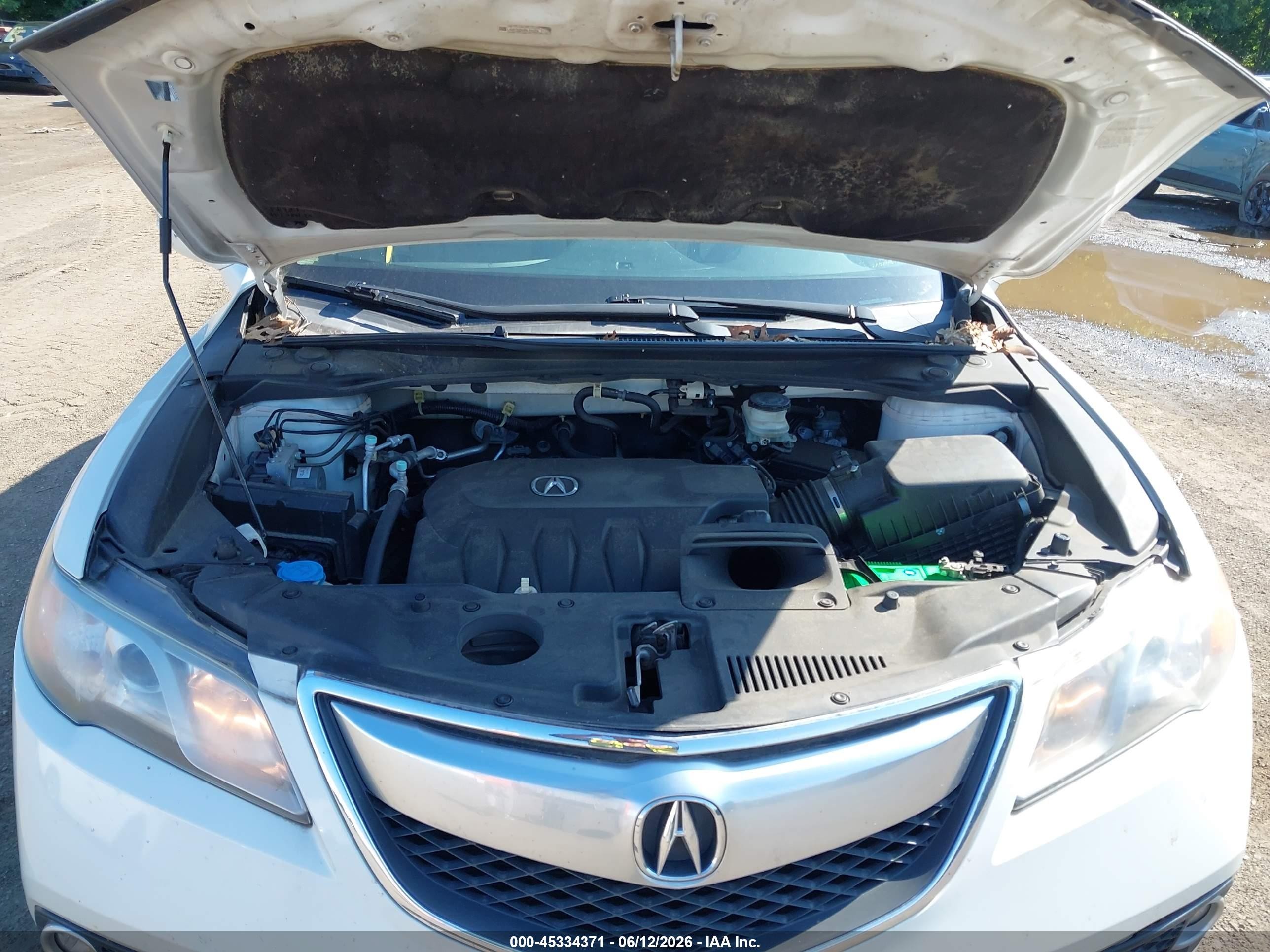 2013 Acura Rdx   White vin: 5J8TB4H39DL022274