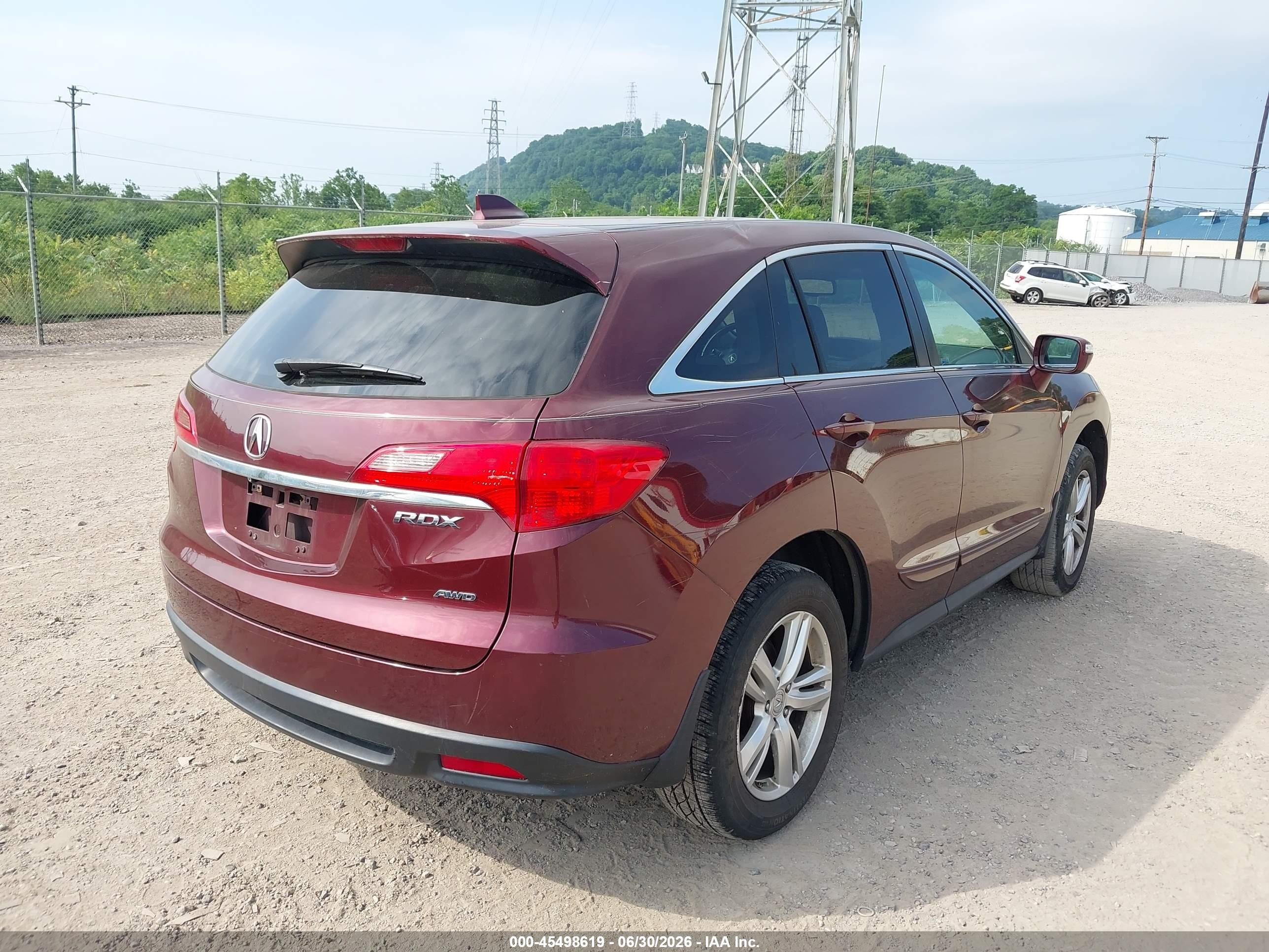 2013 Acura Rdx   Burgundy vin: 5J8TB4H39DL024347