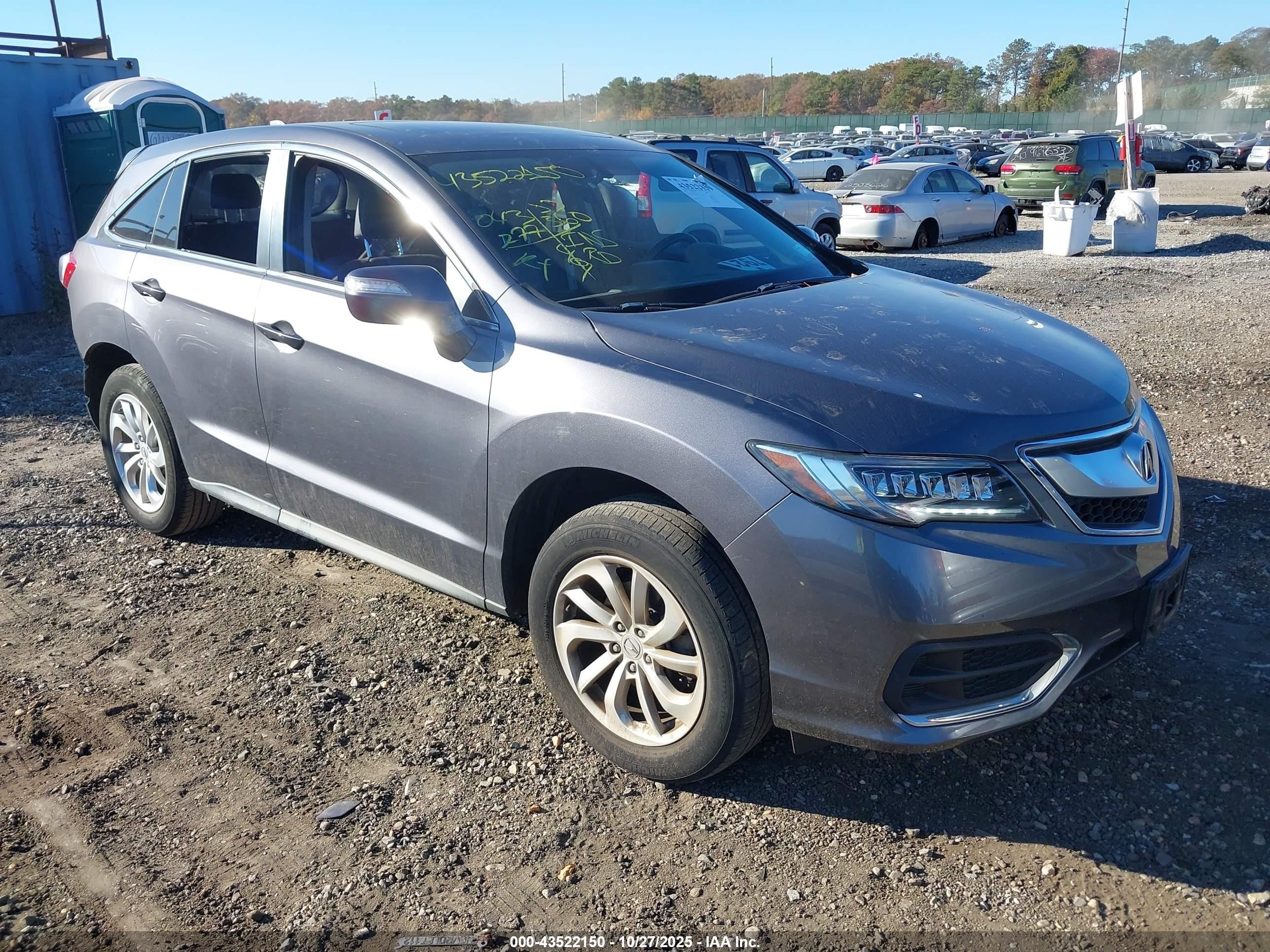 2018 Acura Rdx Acurawatch Plus Package Серый vin: 5J8TB4H3XJL020173