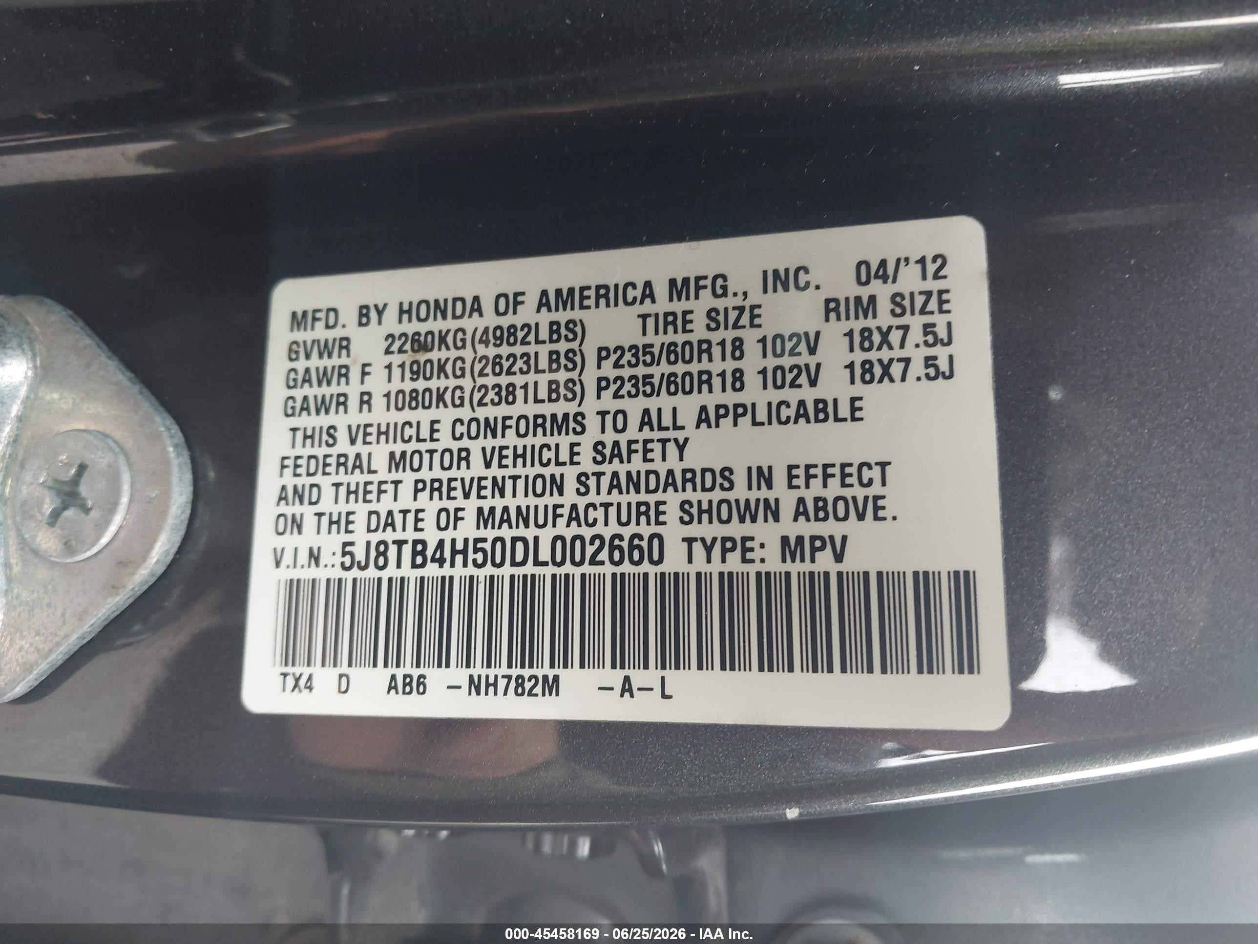 2013 Acura Rdx   Black vin: 5J8TB4H50DL002660