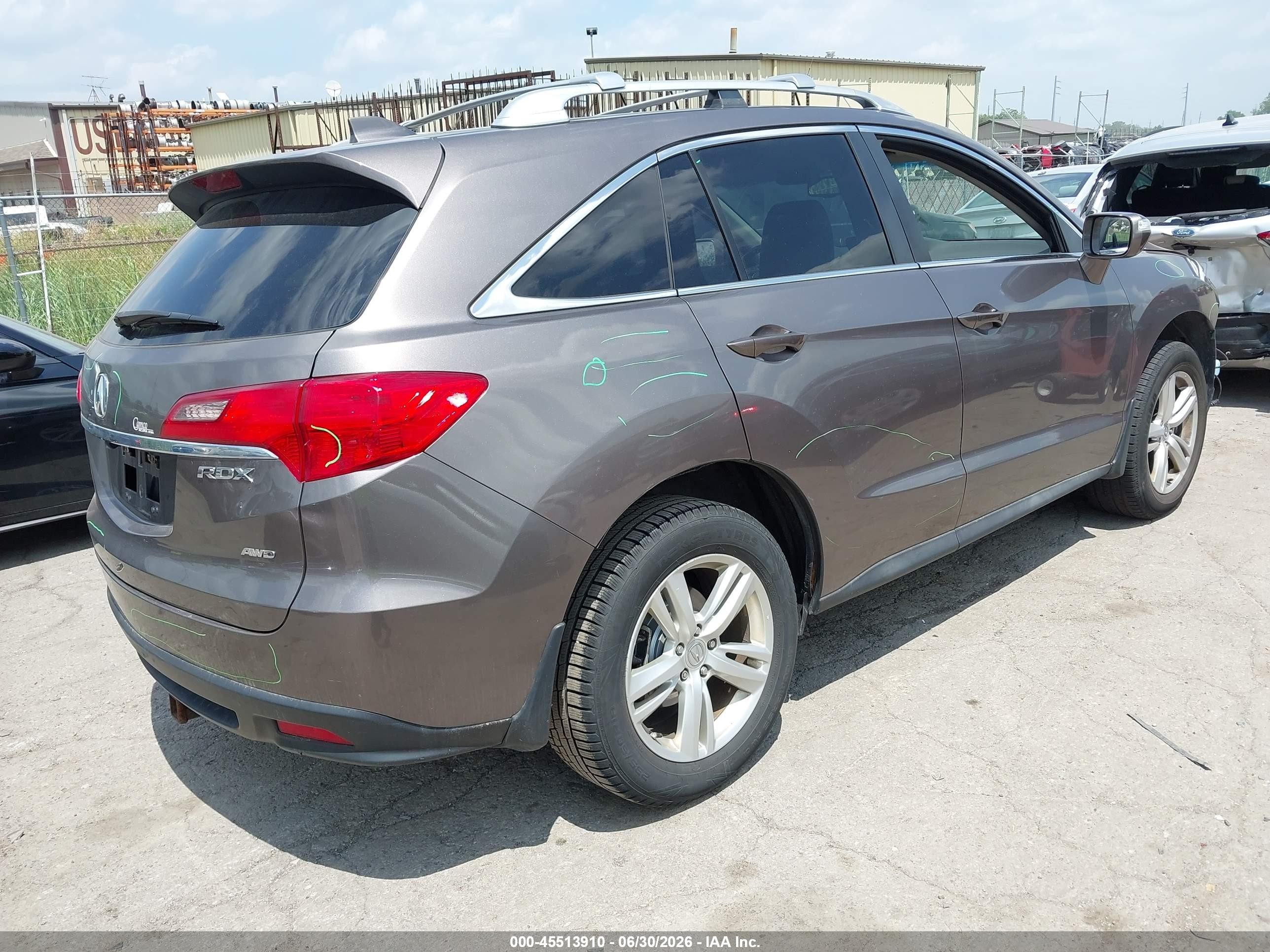 2013 Acura Rdx   Серый vin: 5J8TB4H50DL800155
