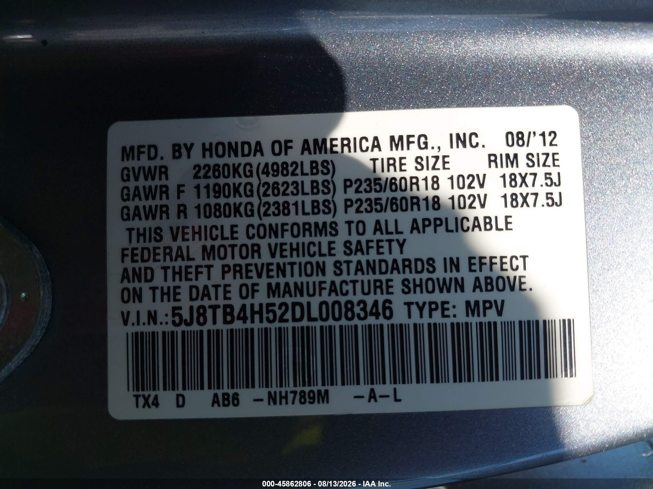 2013 Acura Rdx   Silver vin: 5J8TB4H52DL008346
