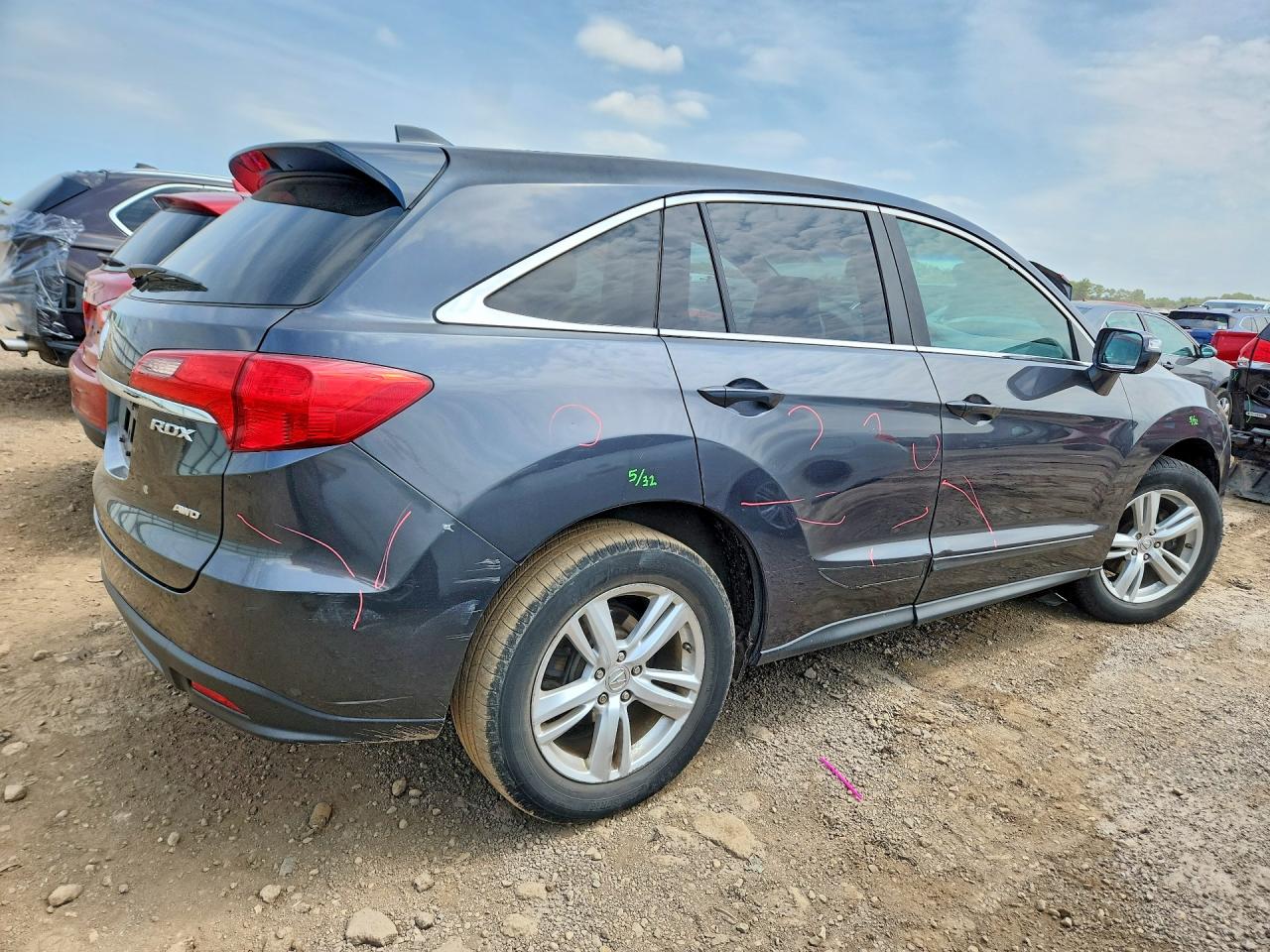 2014 Acura Rdx Technology Gray vin: 5J8TB4H52EL008123