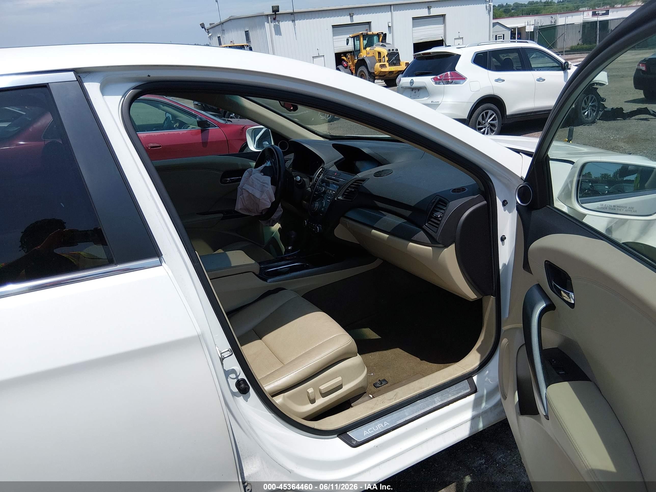 2014 Acura Rdx White vin: 5J8TB4H52EL013645