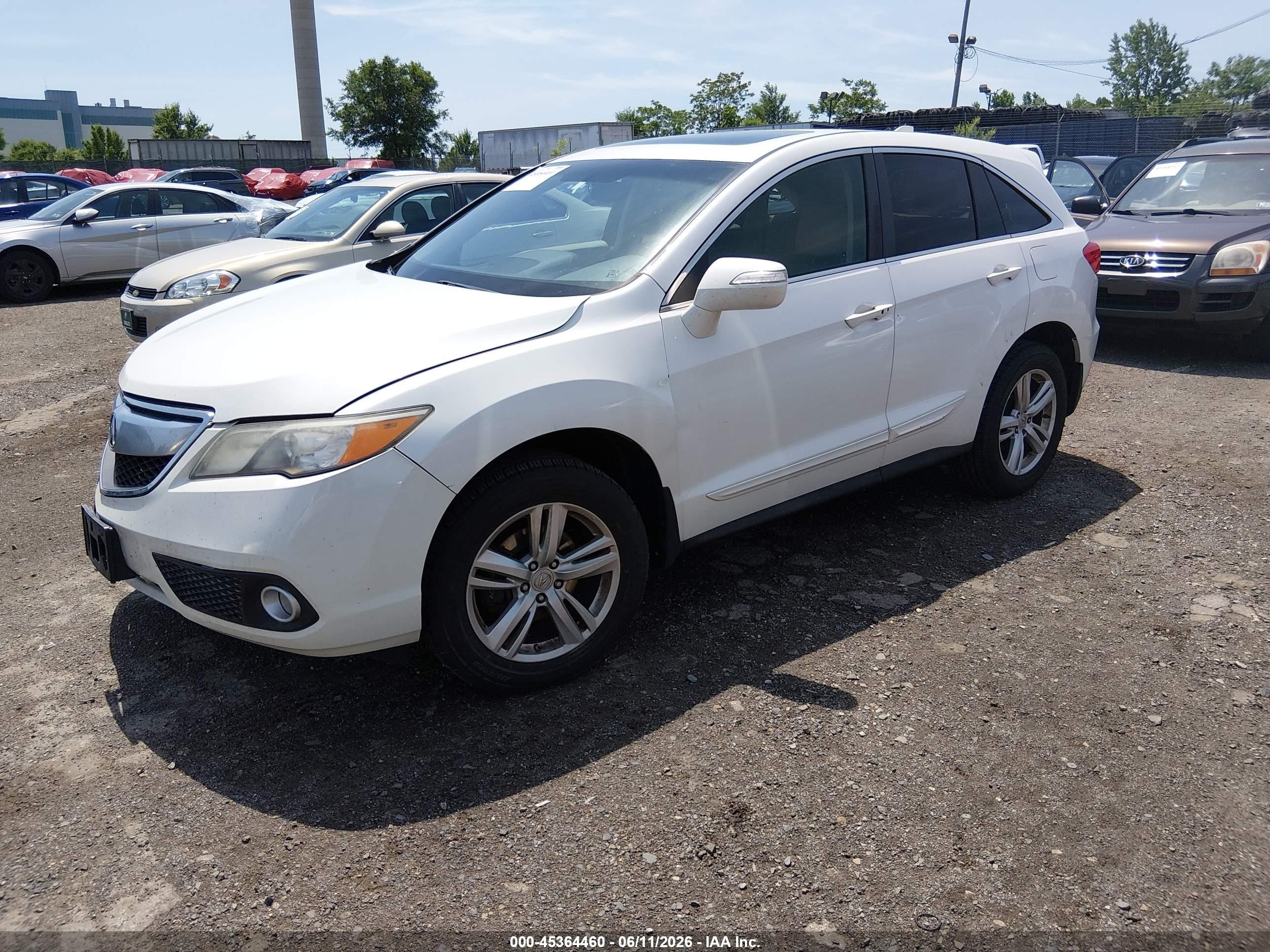 2014 Acura Rdx White vin: 5J8TB4H52EL013645