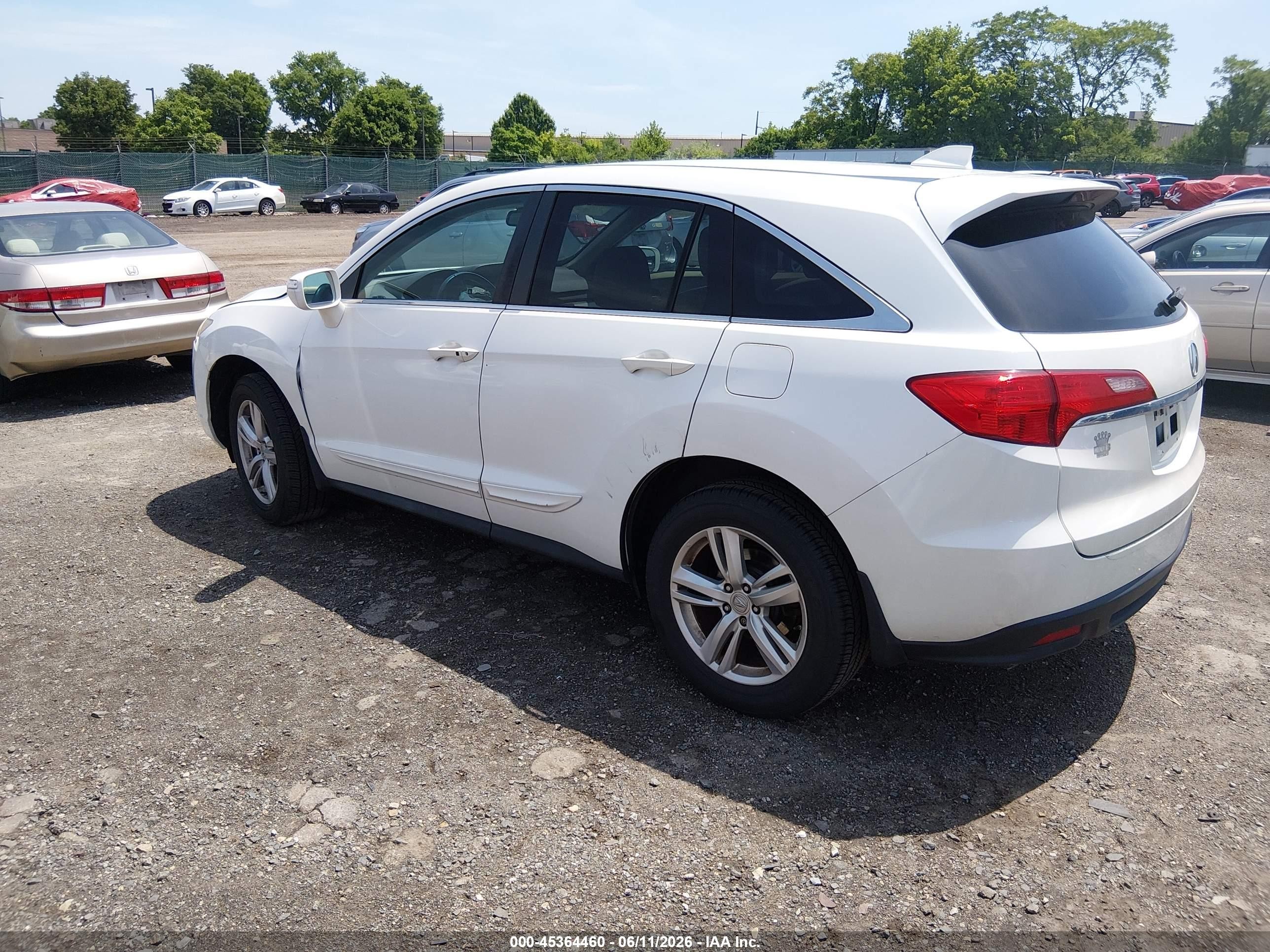 2014 Acura Rdx White vin: 5J8TB4H52EL013645