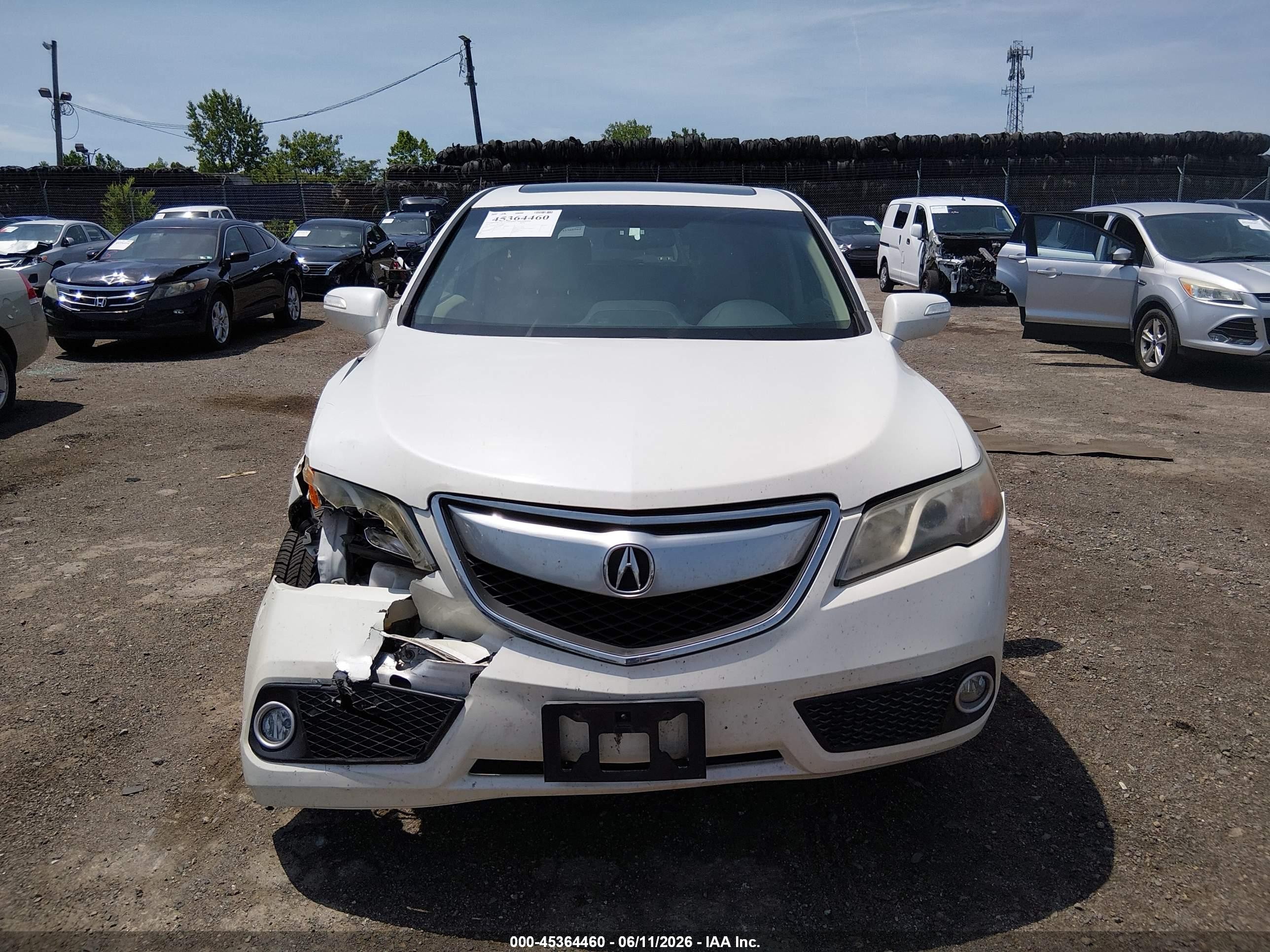 2014 Acura Rdx White vin: 5J8TB4H52EL013645