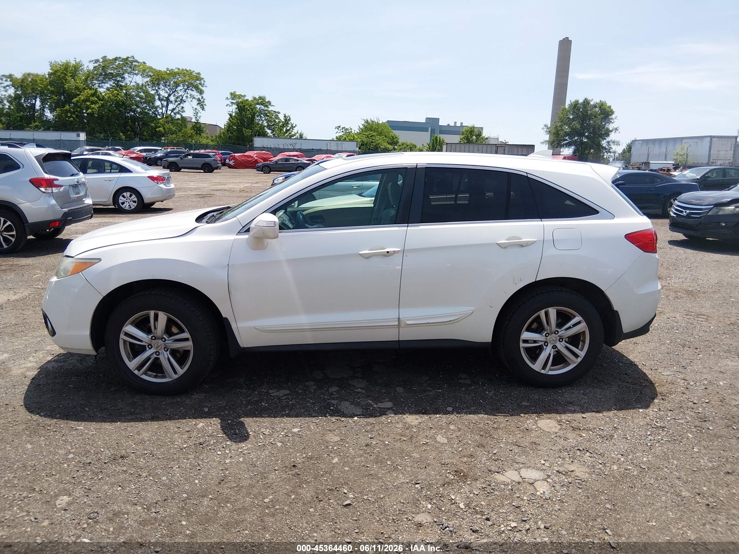 2014 Acura Rdx White vin: 5J8TB4H52EL013645