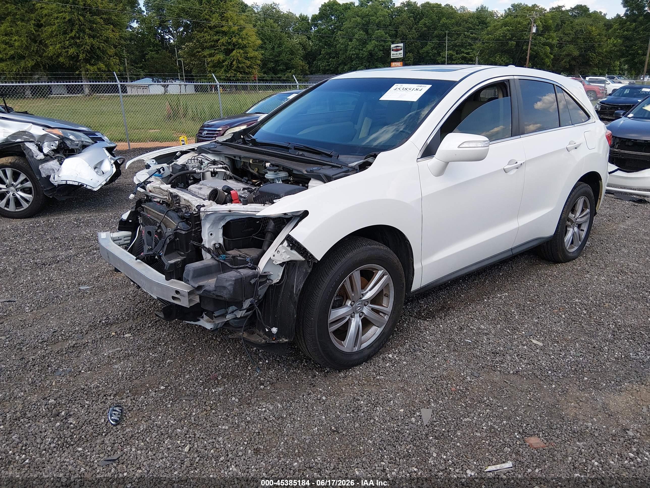 2014 Acura Rdx   White vin: 5J8TB4H52EL014472
