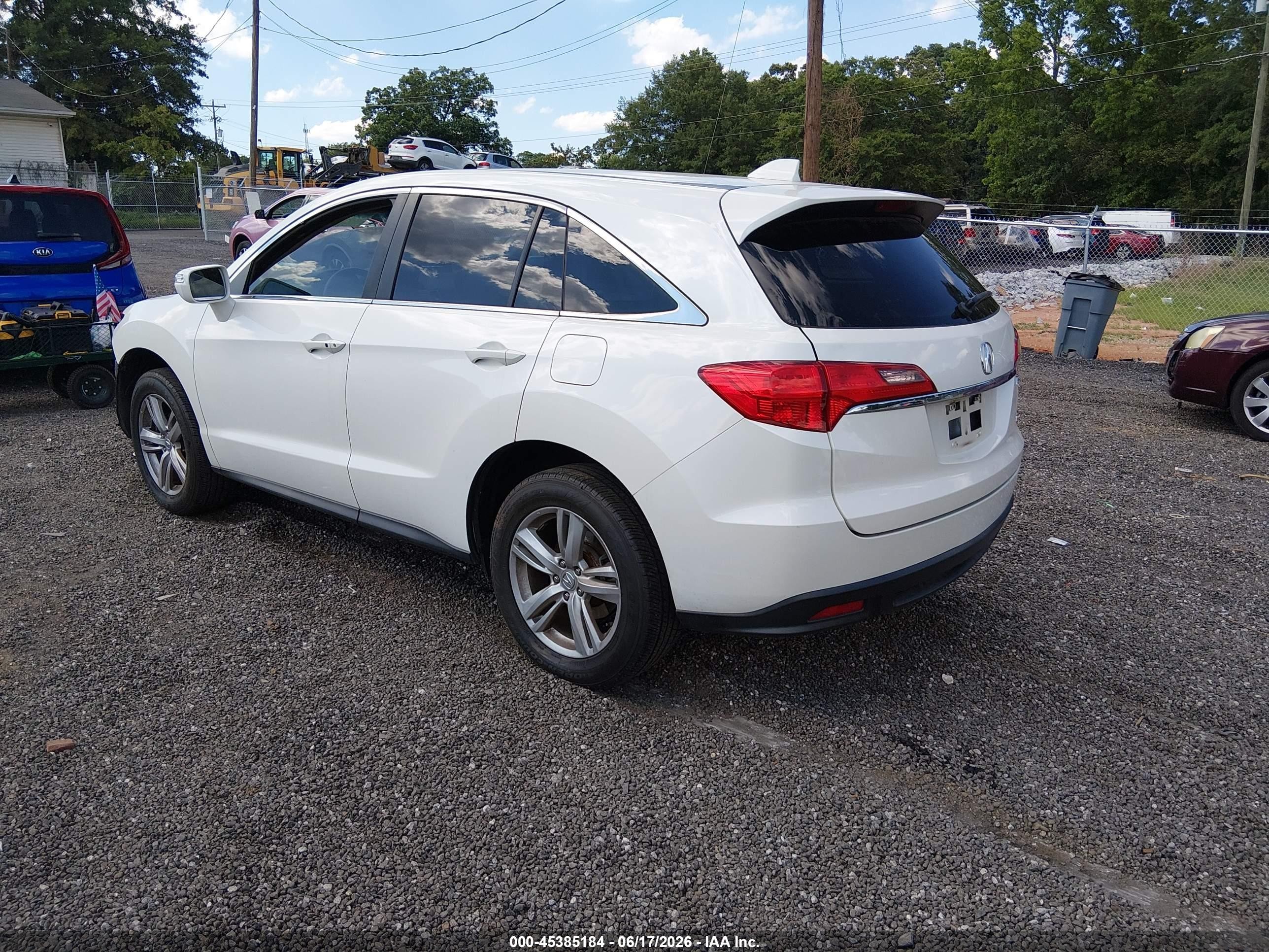 2014 Acura Rdx   White vin: 5J8TB4H52EL014472