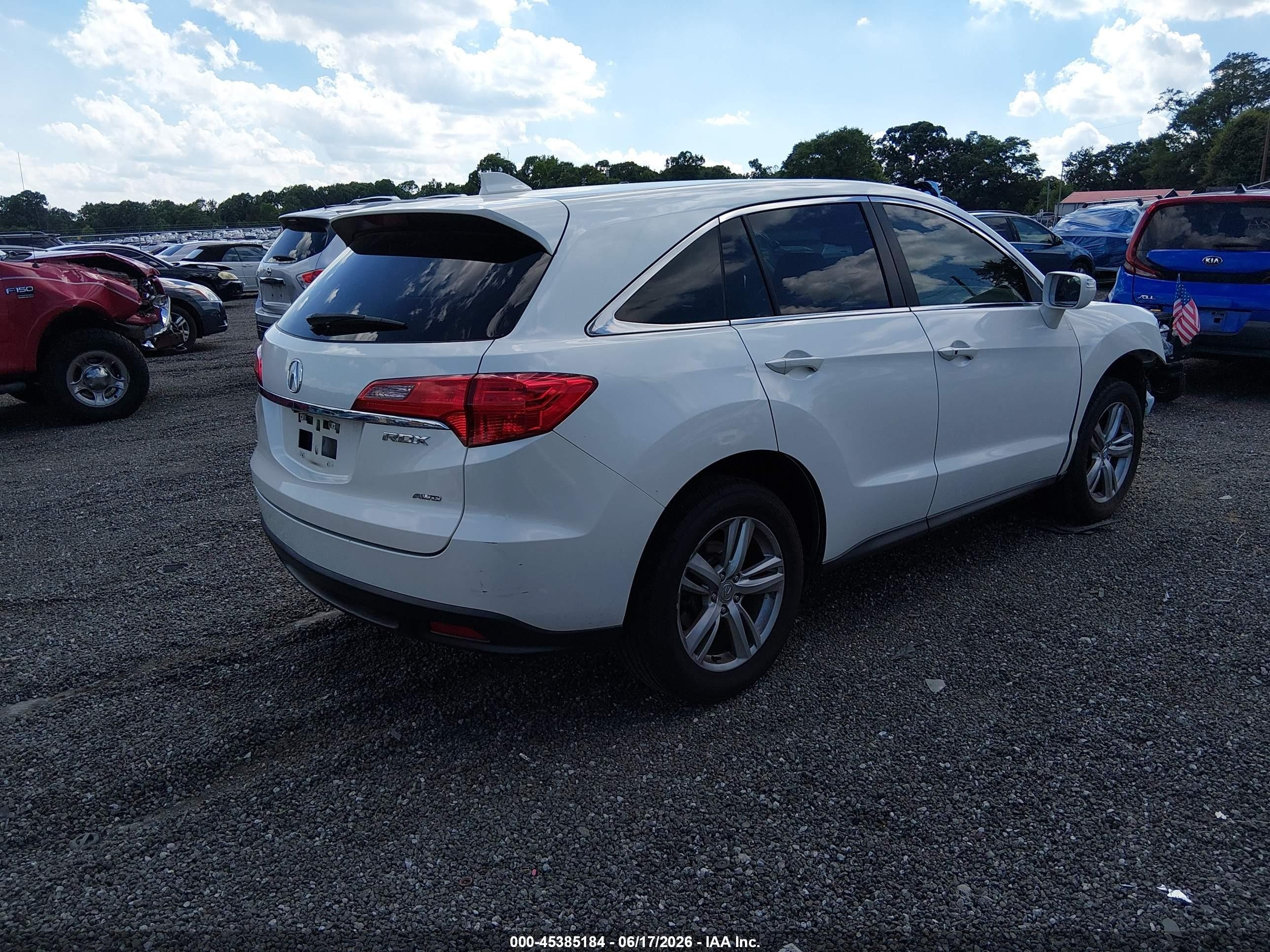 2014 Acura Rdx   White vin: 5J8TB4H52EL014472