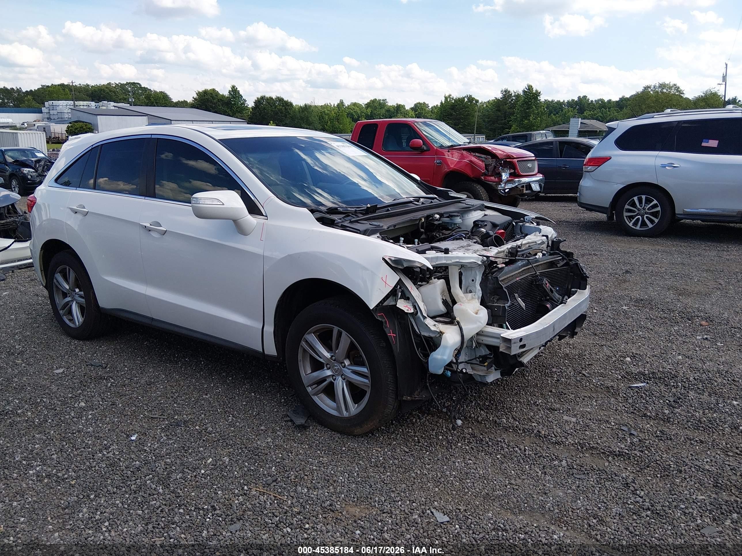 2014 Acura Rdx   White vin: 5J8TB4H52EL014472