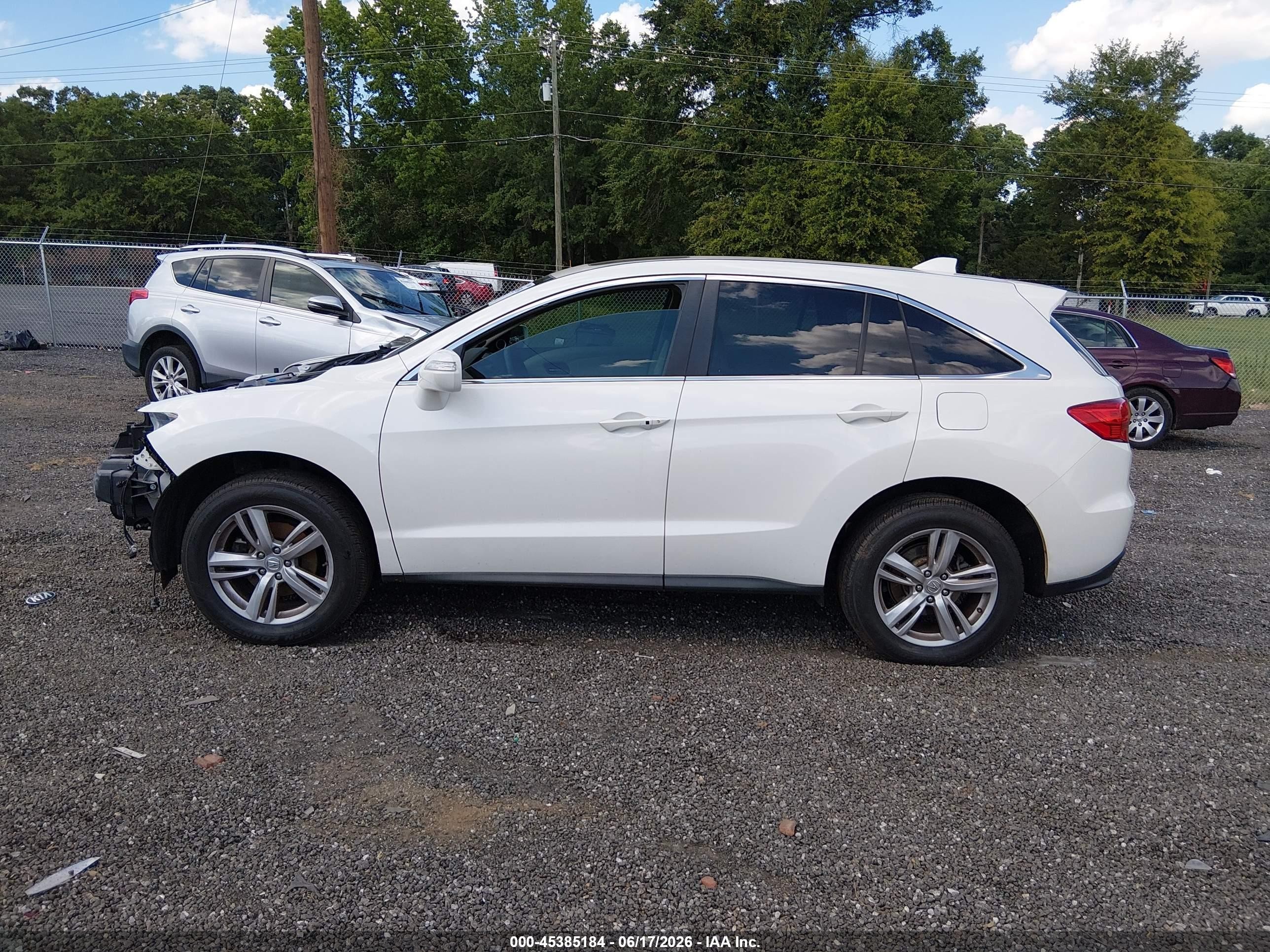2014 Acura Rdx   White vin: 5J8TB4H52EL014472