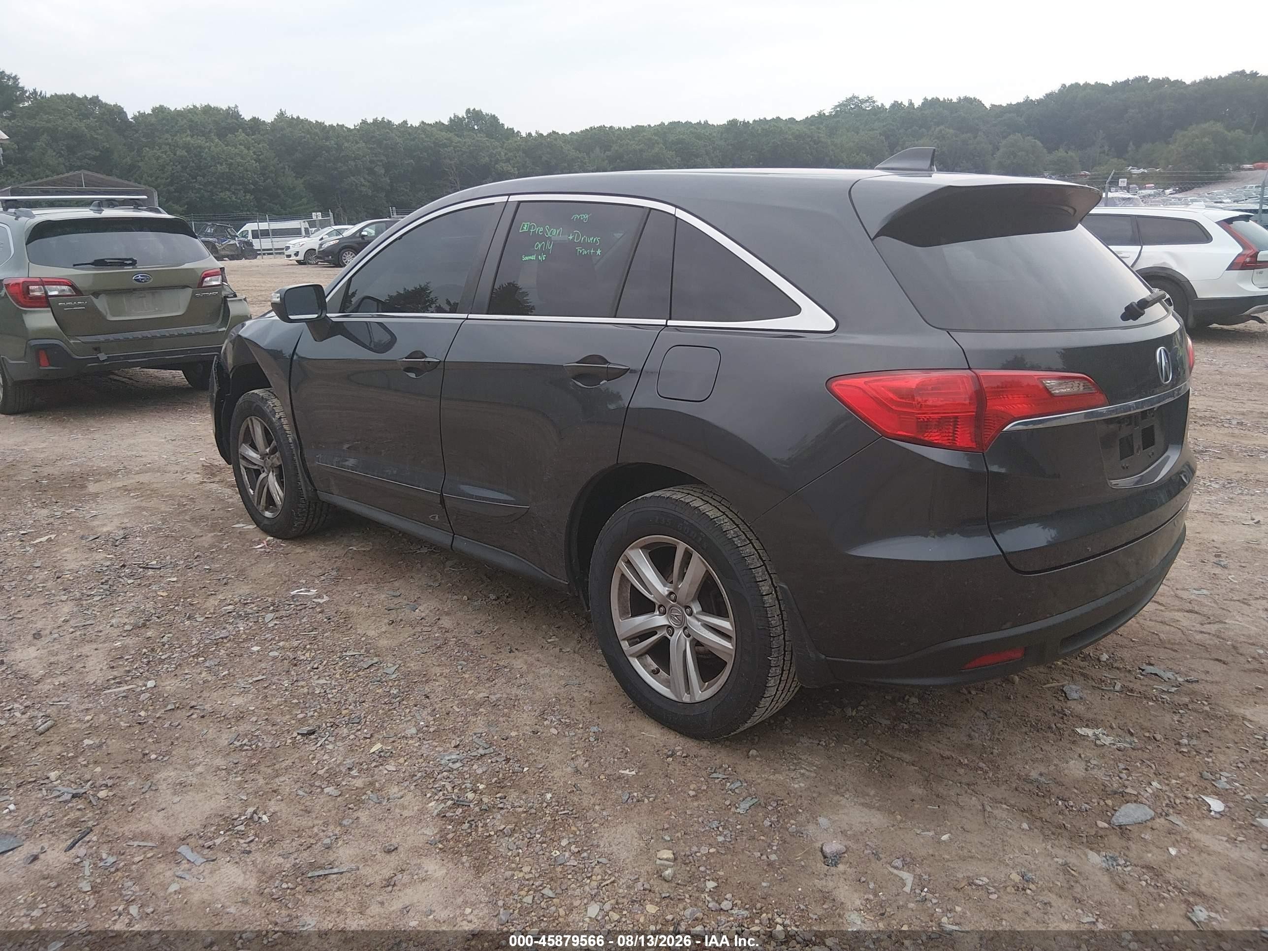 2015 Acura Rdx   Gray vin: 5J8TB4H52FL004509