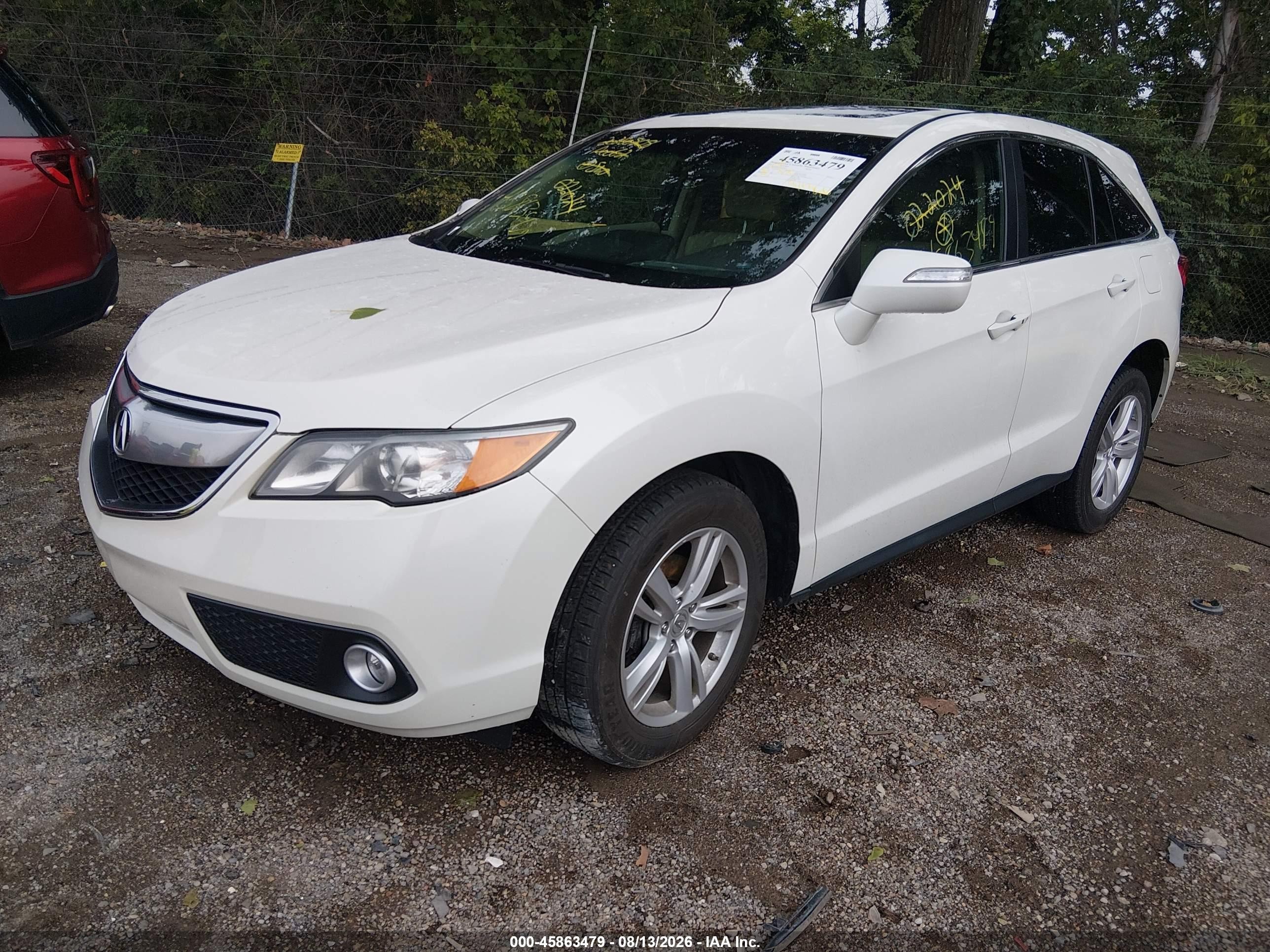 2015 Acura Rdx   White vin: 5J8TB4H52FL022024