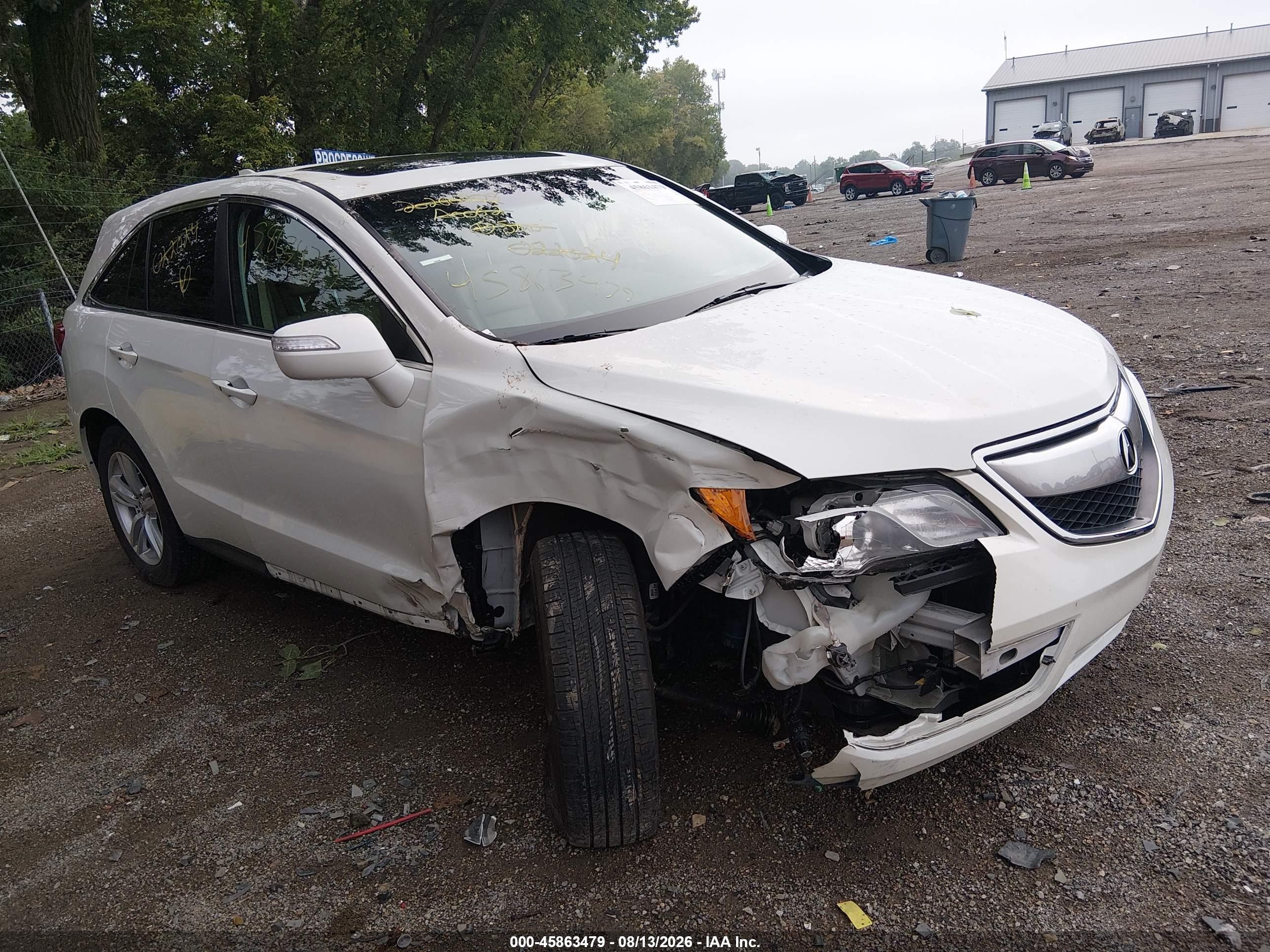 2015 Acura Rdx   White vin: 5J8TB4H52FL022024
