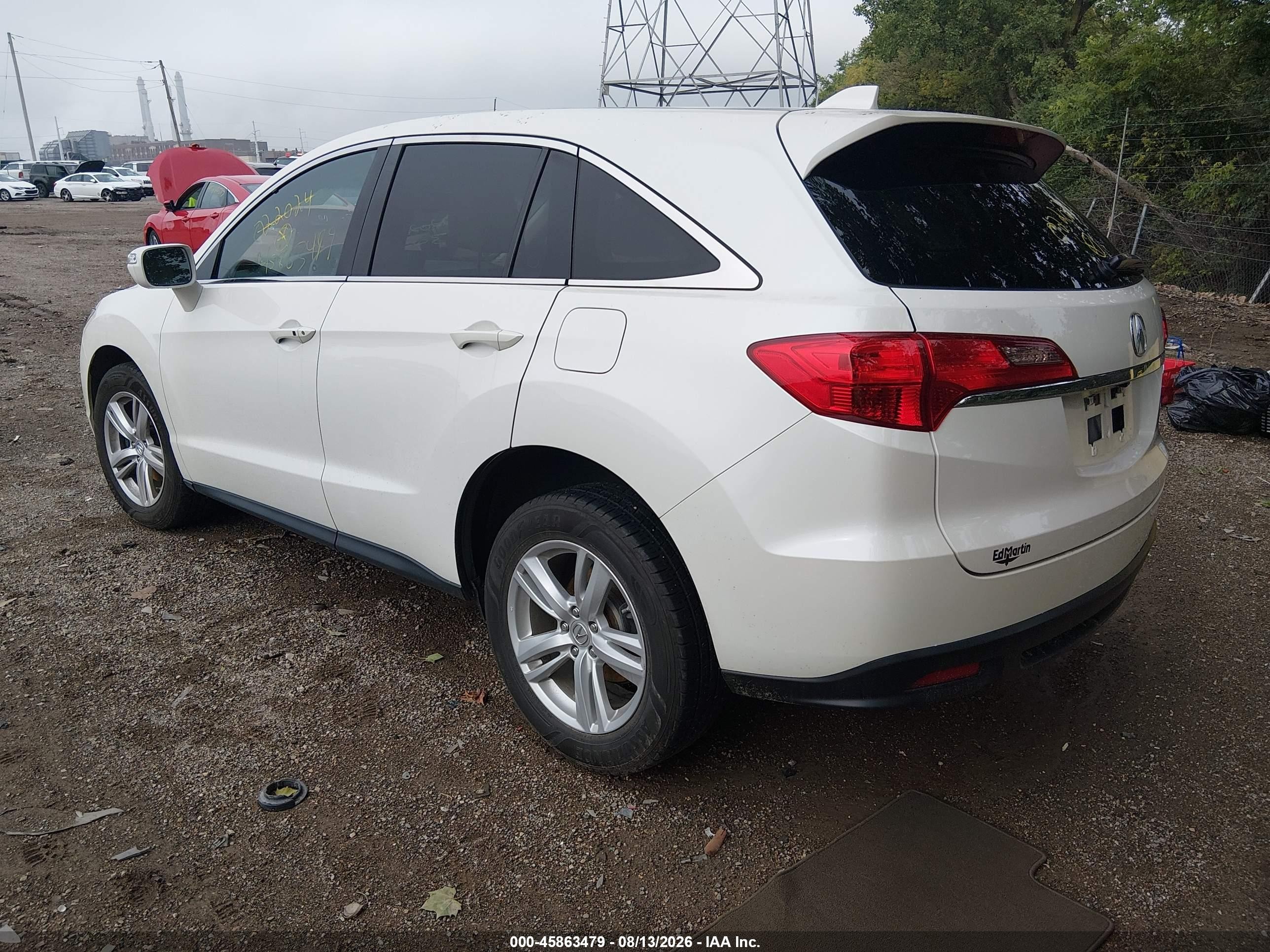 2015 Acura Rdx   White vin: 5J8TB4H52FL022024