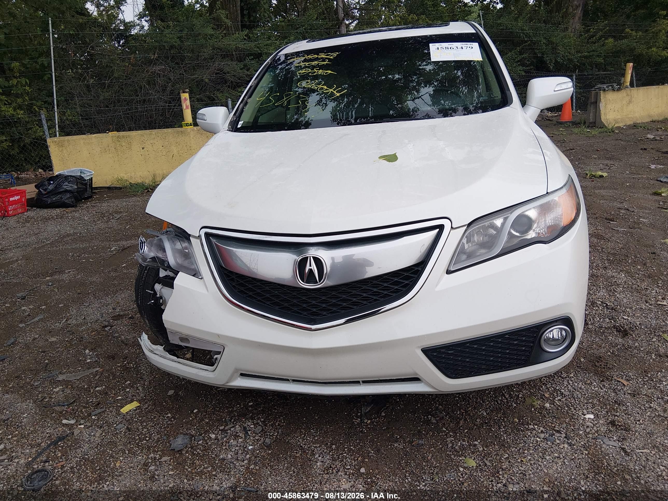 2015 Acura Rdx   White vin: 5J8TB4H52FL022024