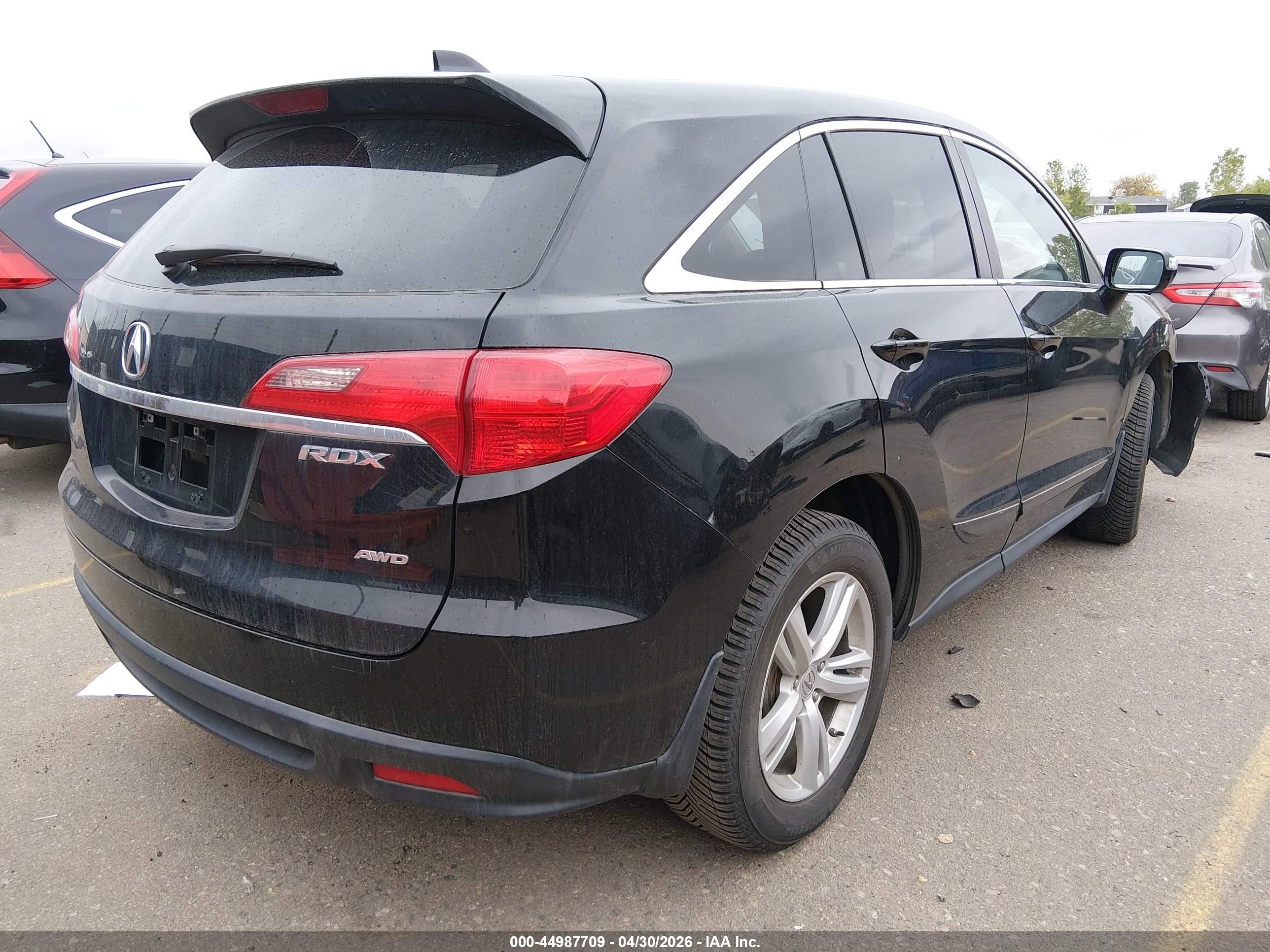 2013 Acura Rdx   Black vin: 5J8TB4H53DL003737