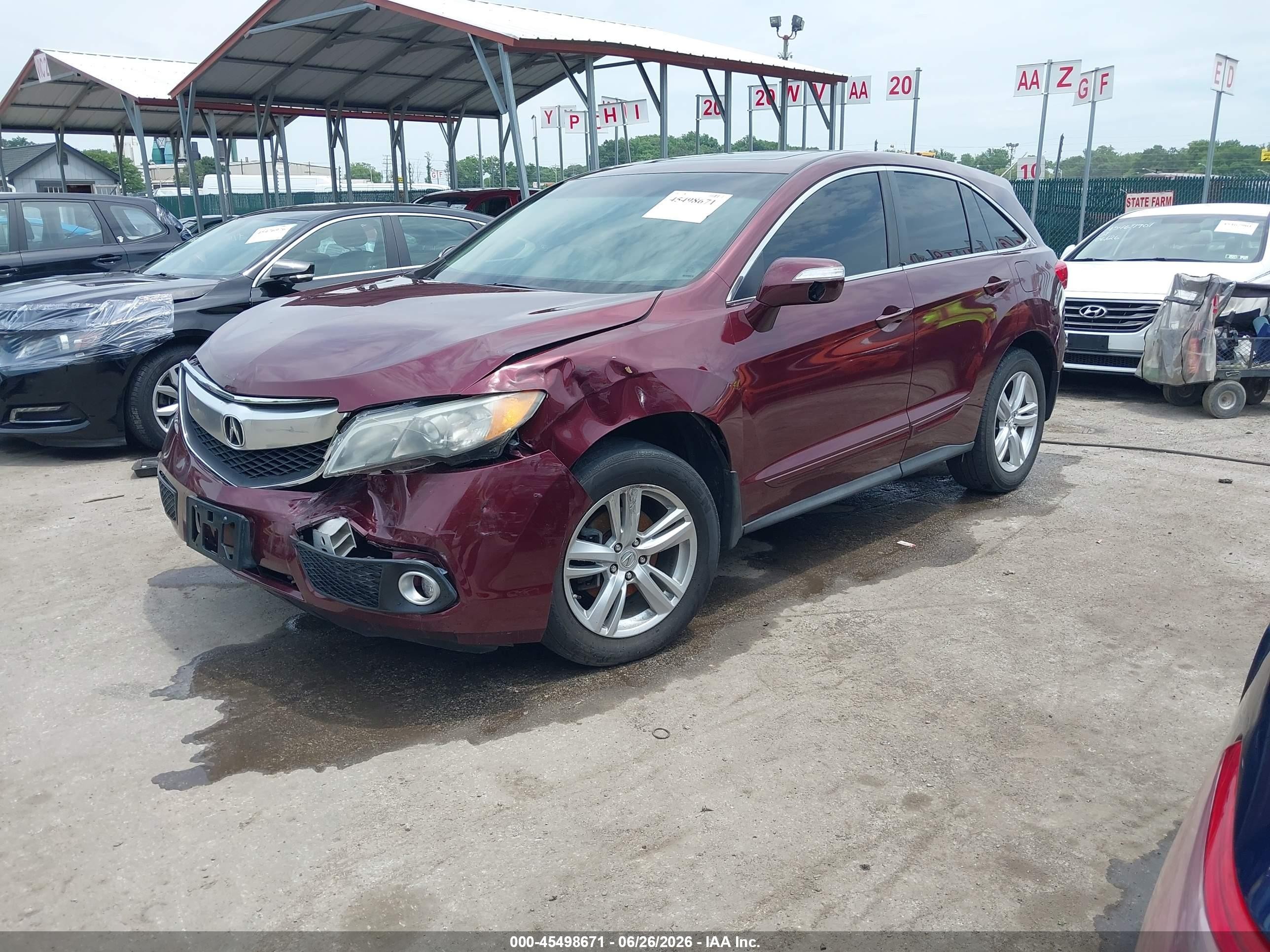 2013 Acura Rdx   Burgundy vin: 5J8TB4H53DL008050