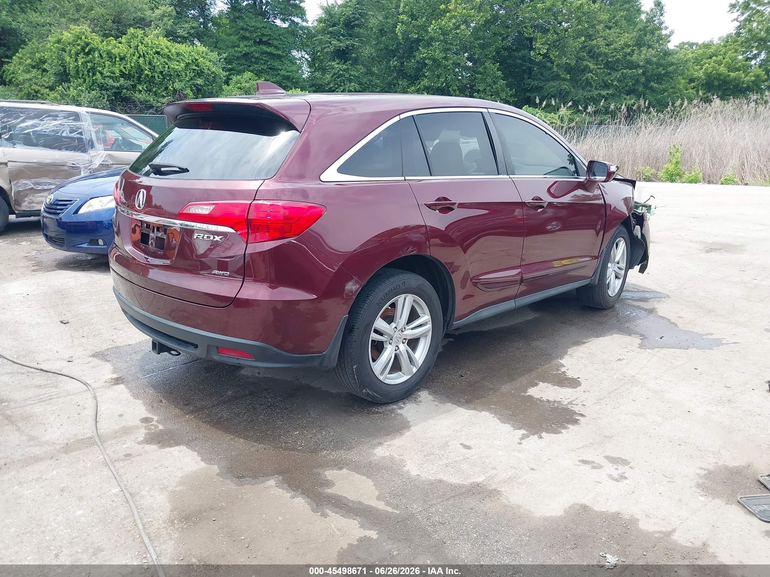 2013 Acura Rdx   Burgundy vin: 5J8TB4H53DL008050