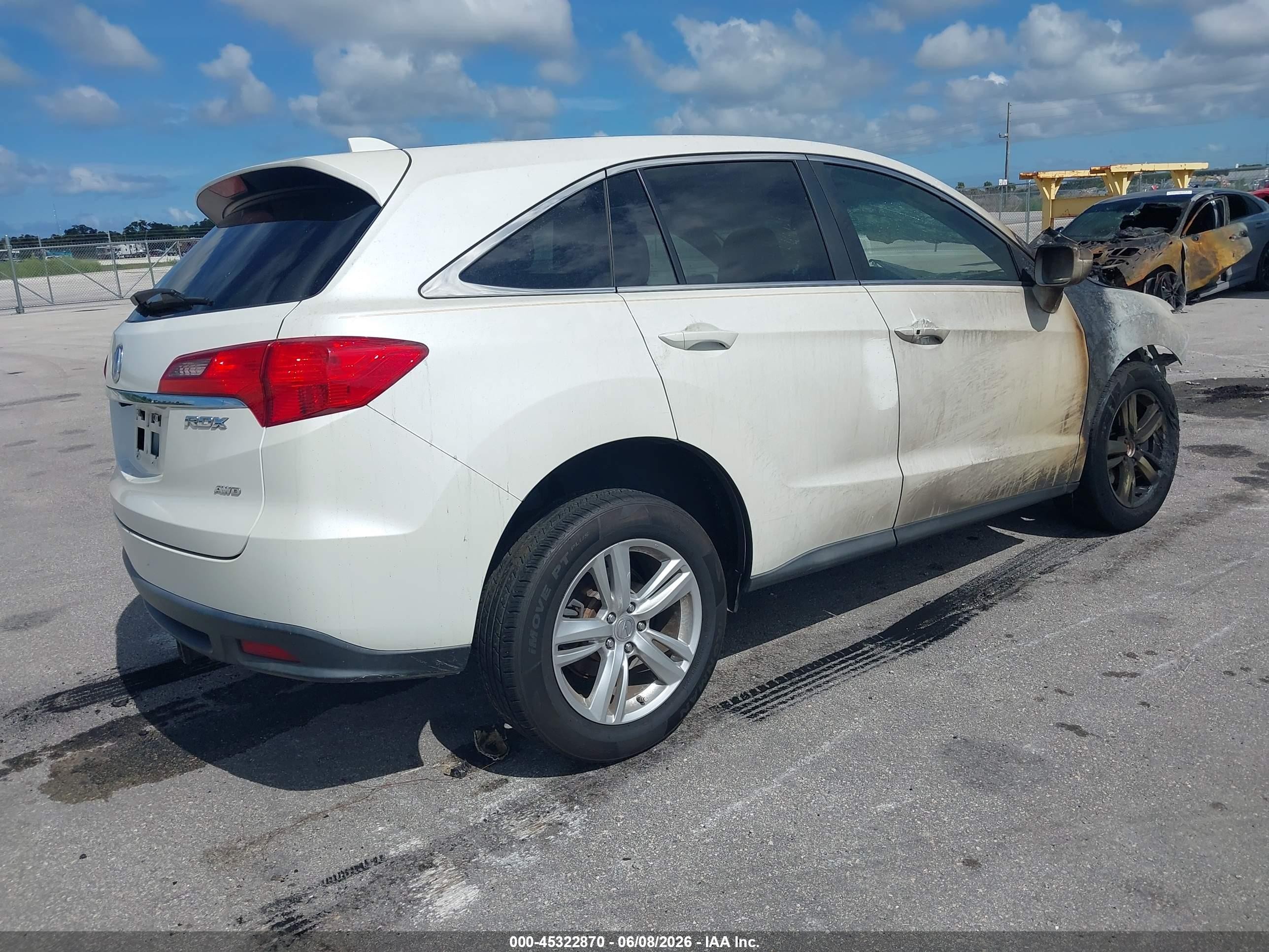 2015 Acura Rdx   White vin: 5J8TB4H53FL009346