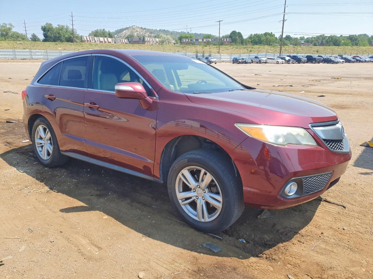 2015 Acura Rdx Technology Red vin: 5J8TB4H53FL011002