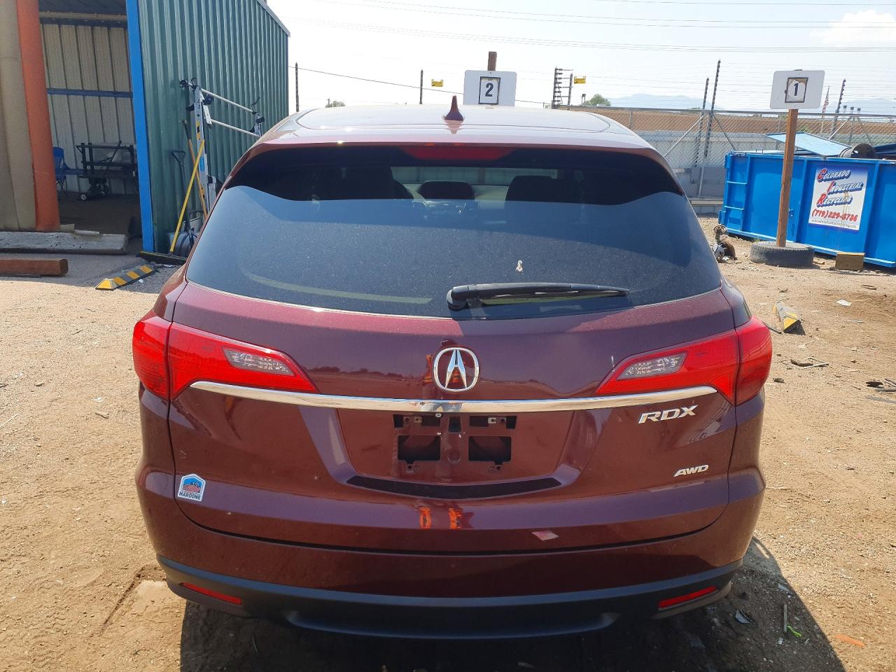 2015 Acura Rdx Technology Red vin: 5J8TB4H53FL011002