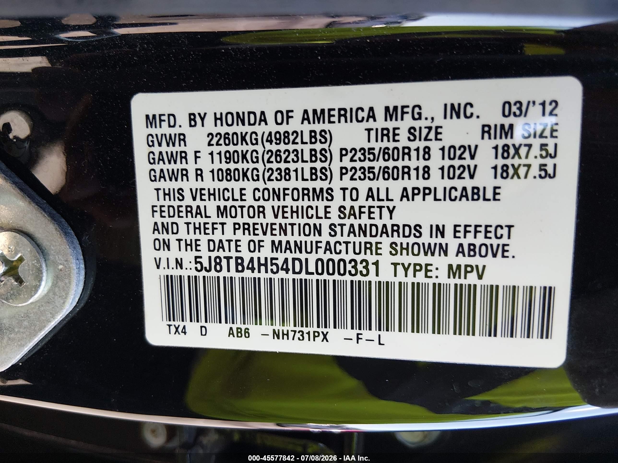 2013 Acura Rdx   Black vin: 5J8TB4H54DL000331