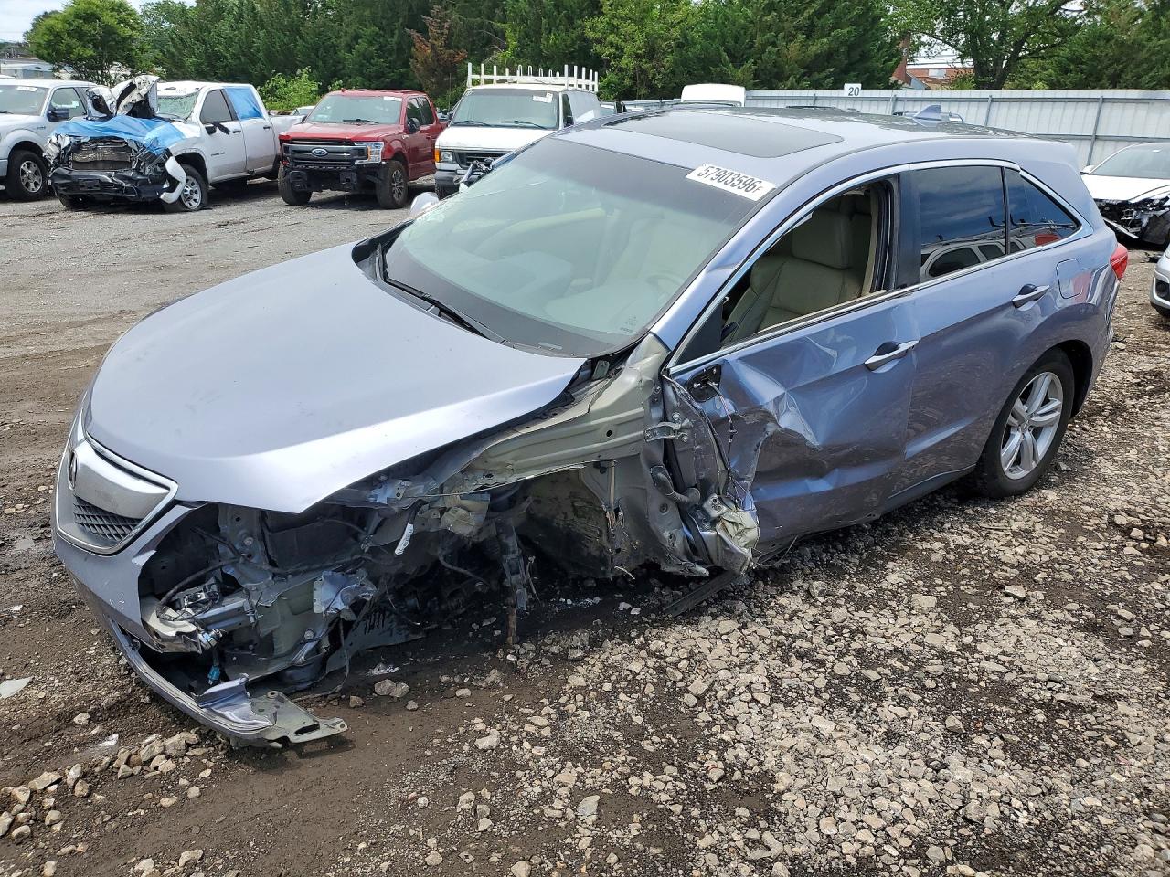 2015 Acura Rdx Technology Серебряный vin: 5J8TB4H54FL009873
