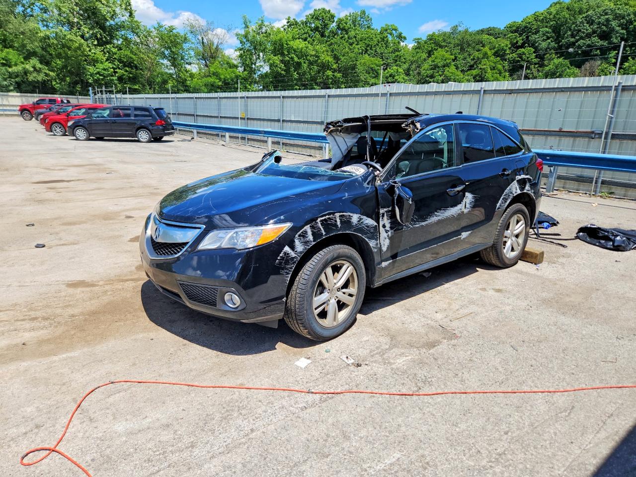 2015 Acura Rdx Technology Черный vin: 5J8TB4H54FL010263