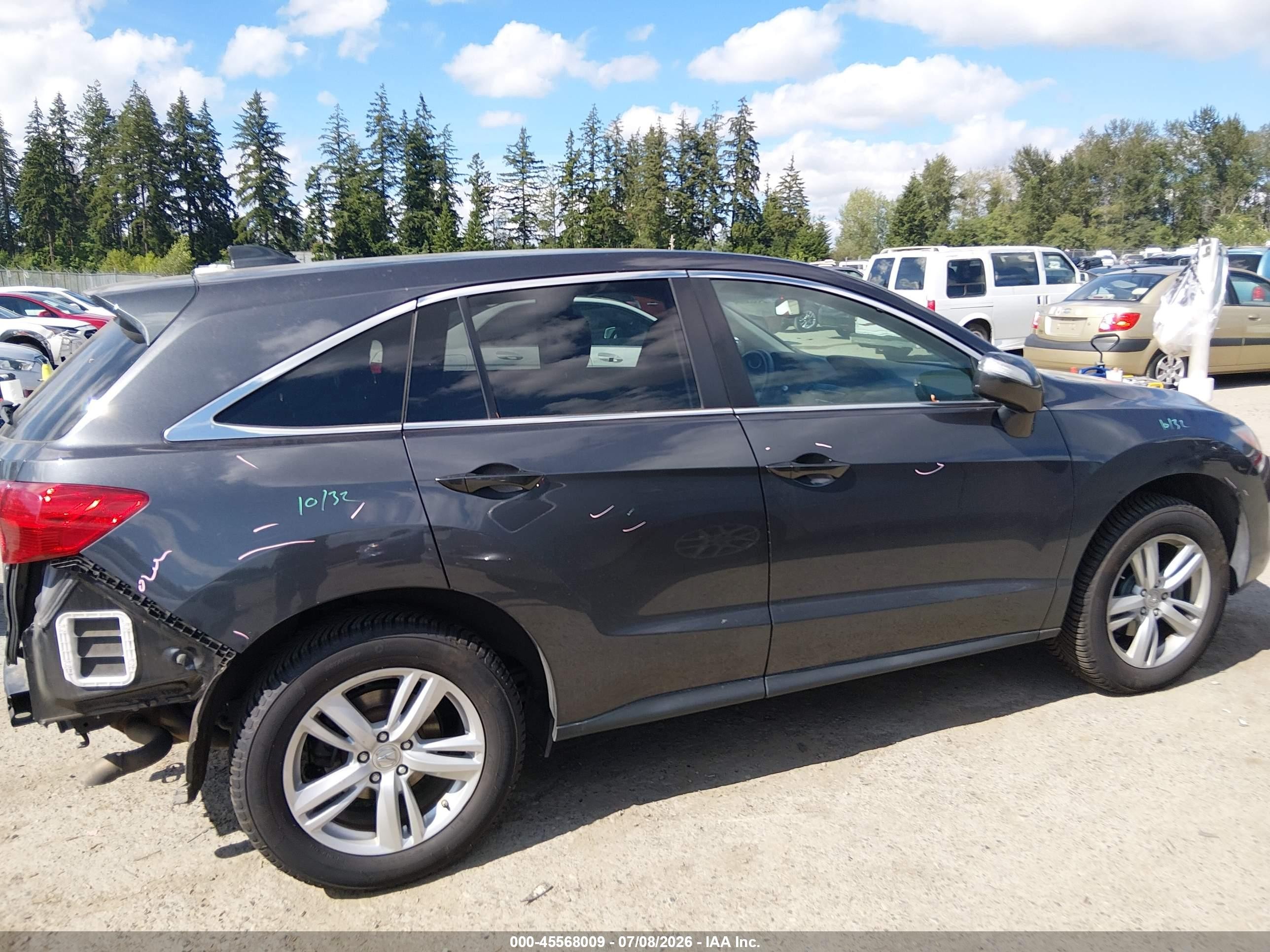 2015 Acura Rdx   Gray vin: 5J8TB4H54FL013972