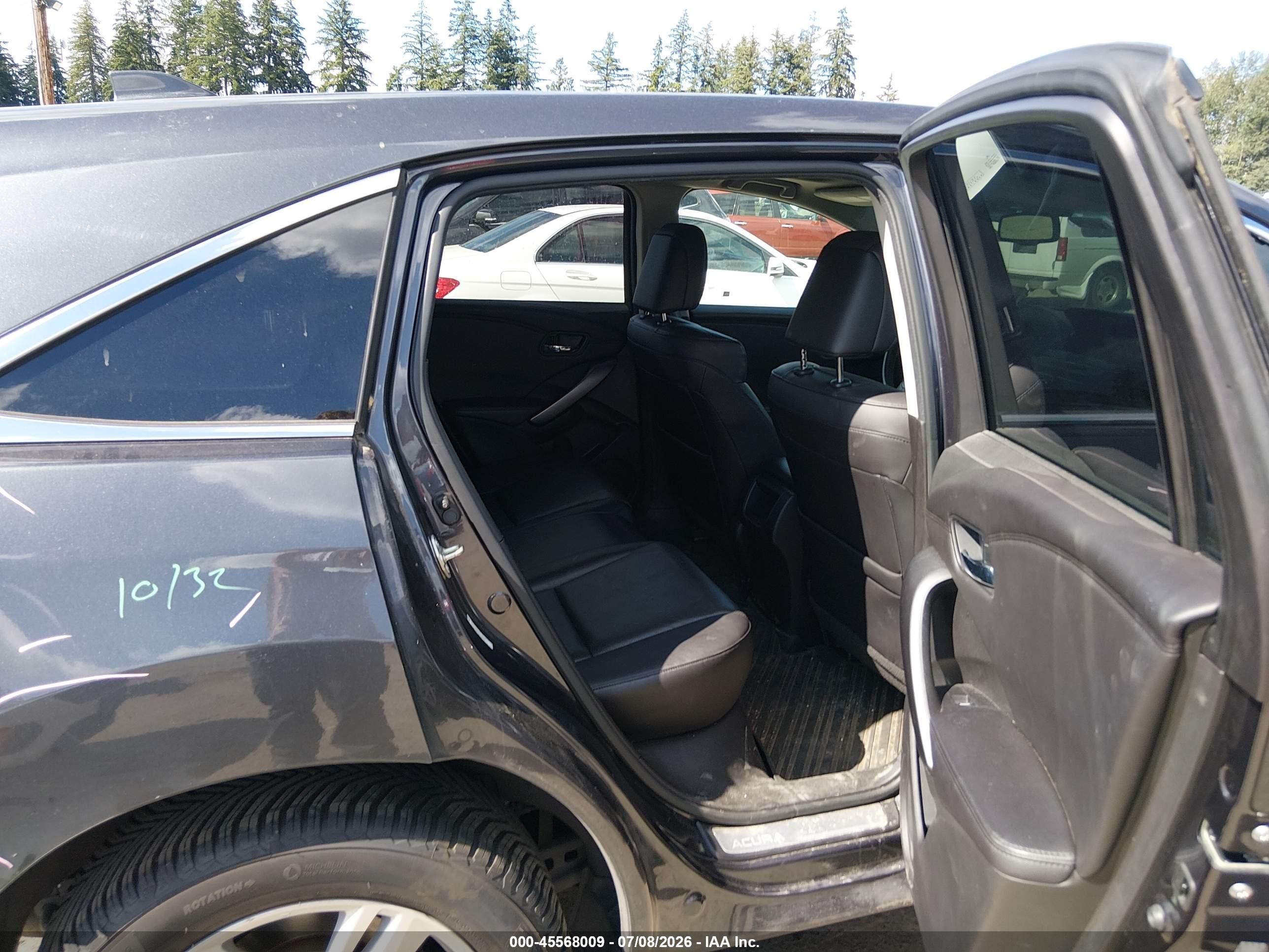 2015 Acura Rdx   Gray vin: 5J8TB4H54FL013972