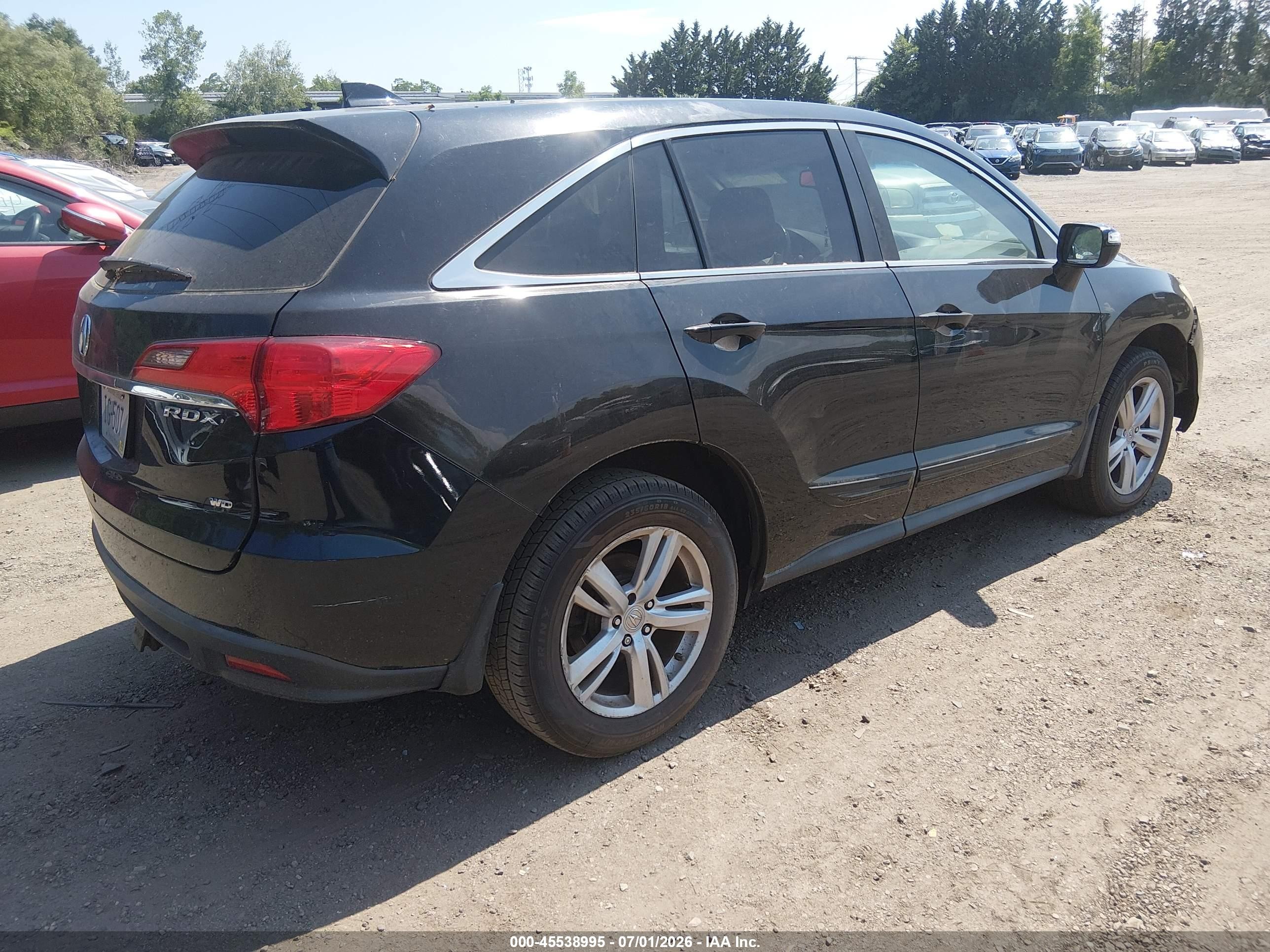 2015 Acura Rdx Black vin: 5J8TB4H54FL015138
