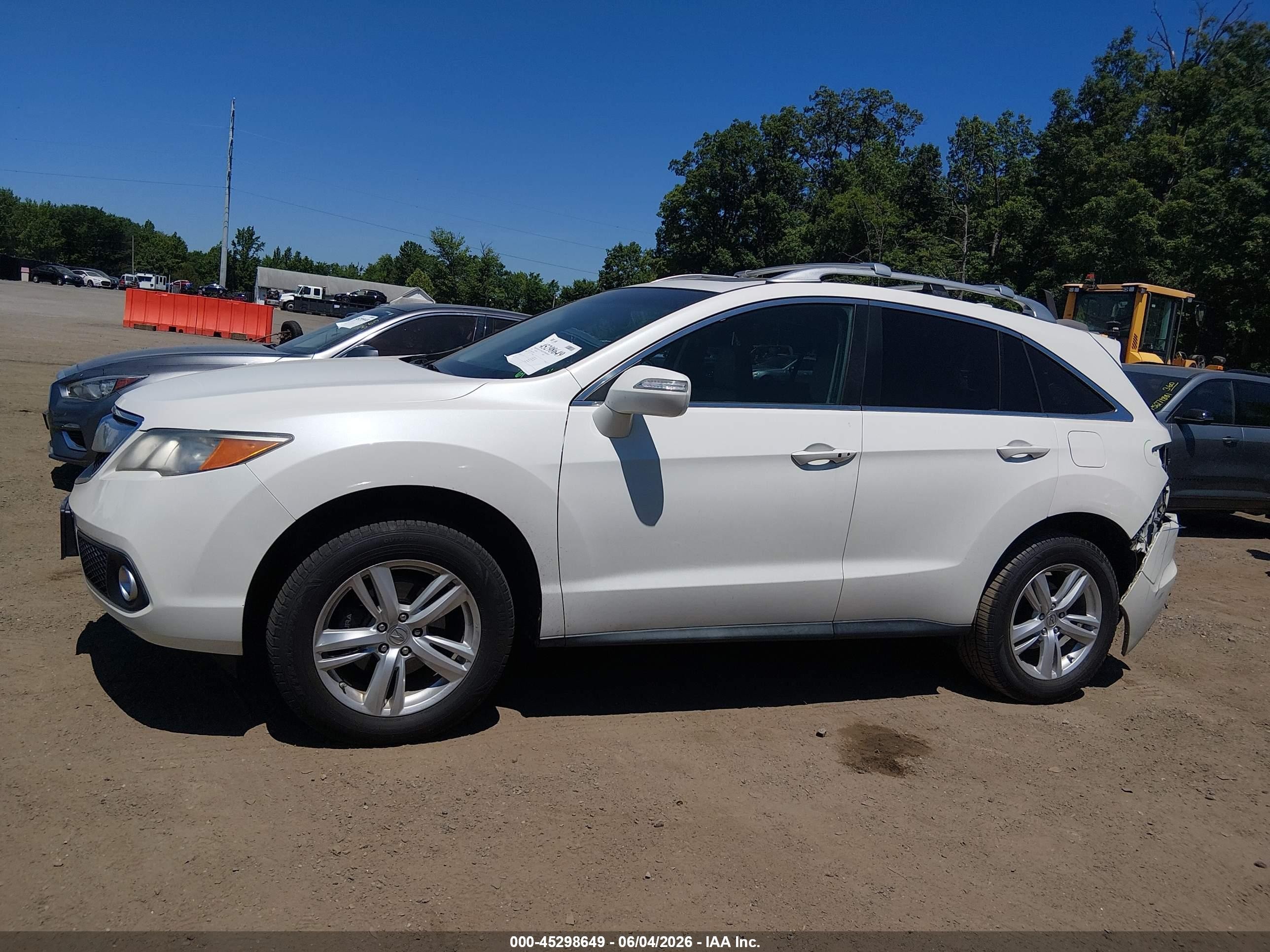 2015 Acura Rdx   Белый vin: 5J8TB4H54FL020811
