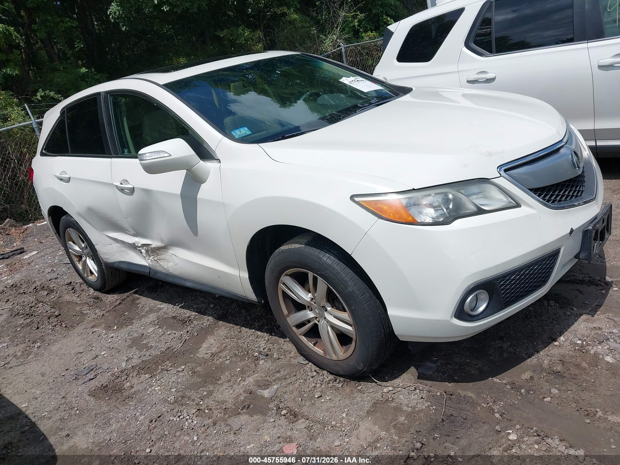 2013 Acura Rdx   White vin: 5J8TB4H55DL009863