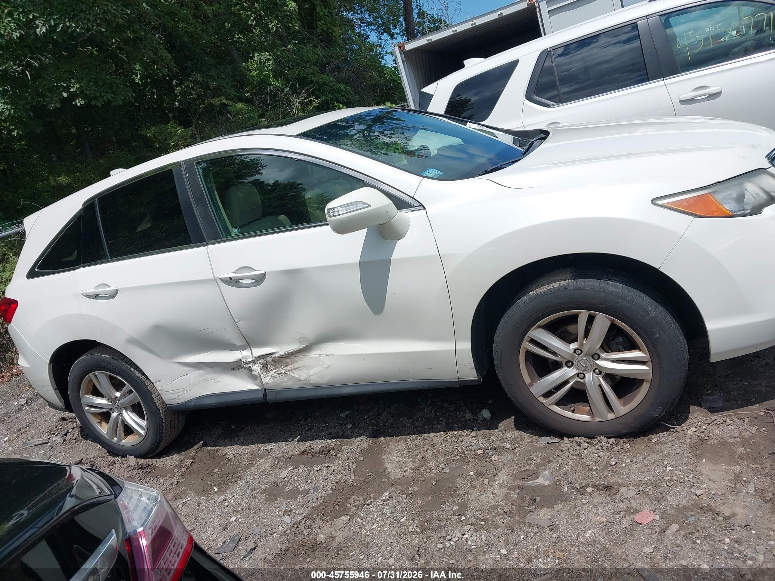 2013 Acura Rdx   White vin: 5J8TB4H55DL009863