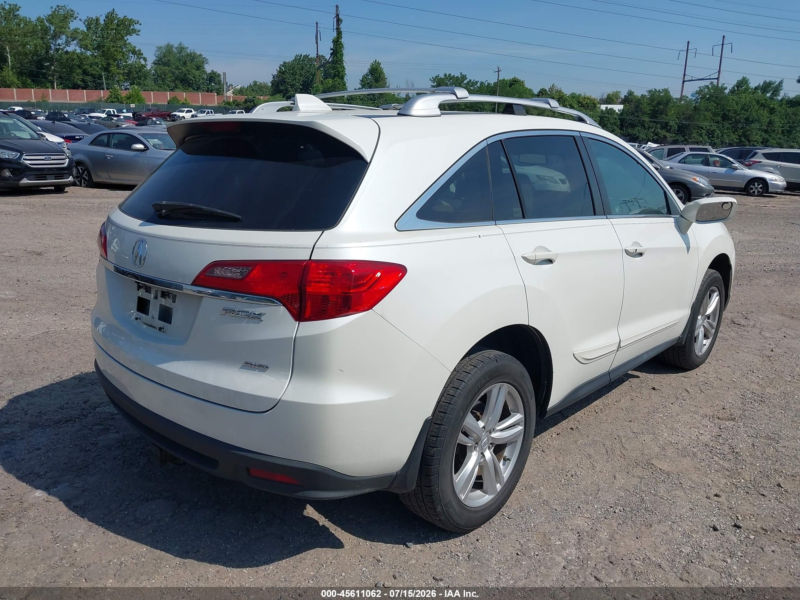 2013 Acura Rdx   Белый vin: 5J8TB4H55DL018238